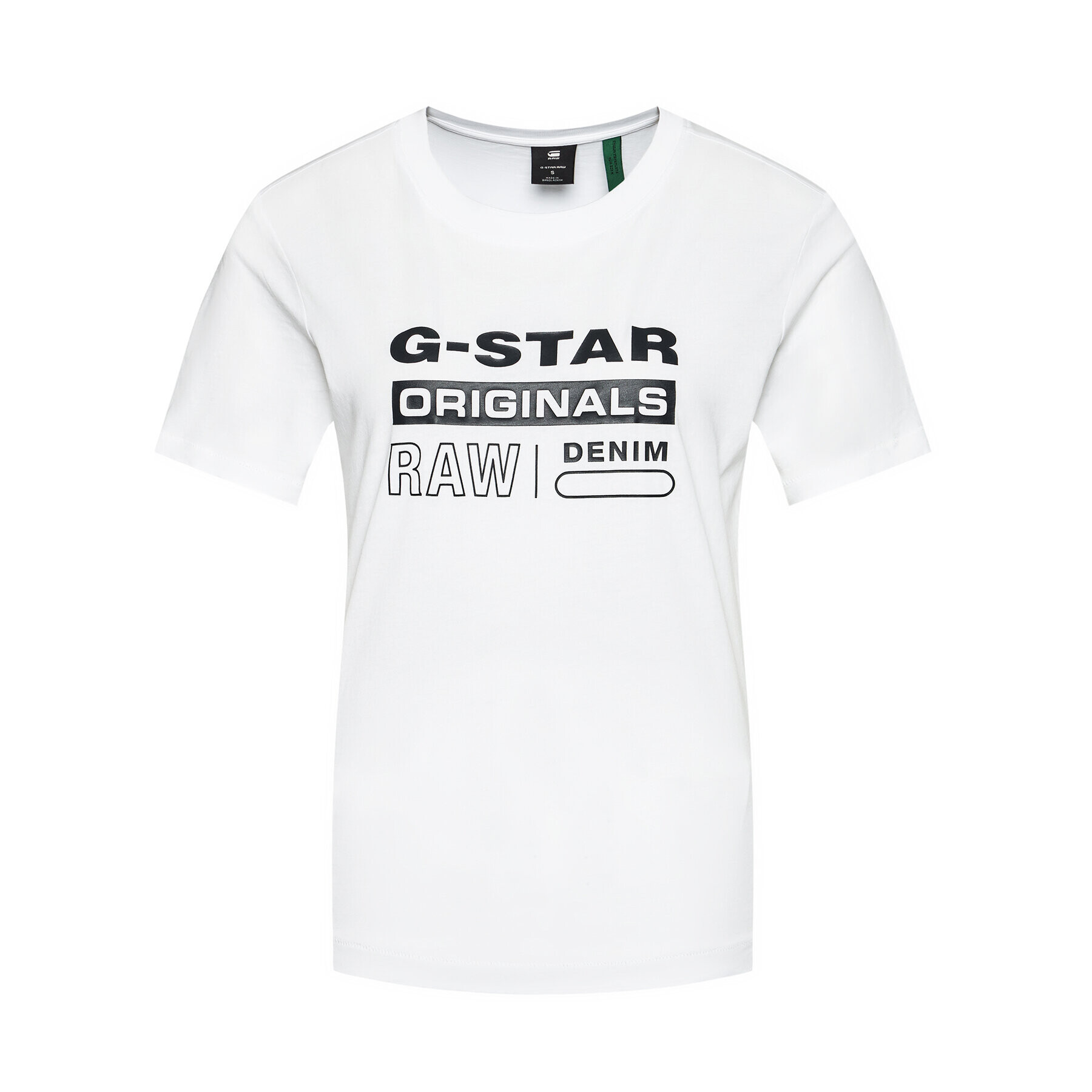 G-Star Raw Тишърт Lyon D19953-4107-110 Бял Regular Fit - Pepit.bg