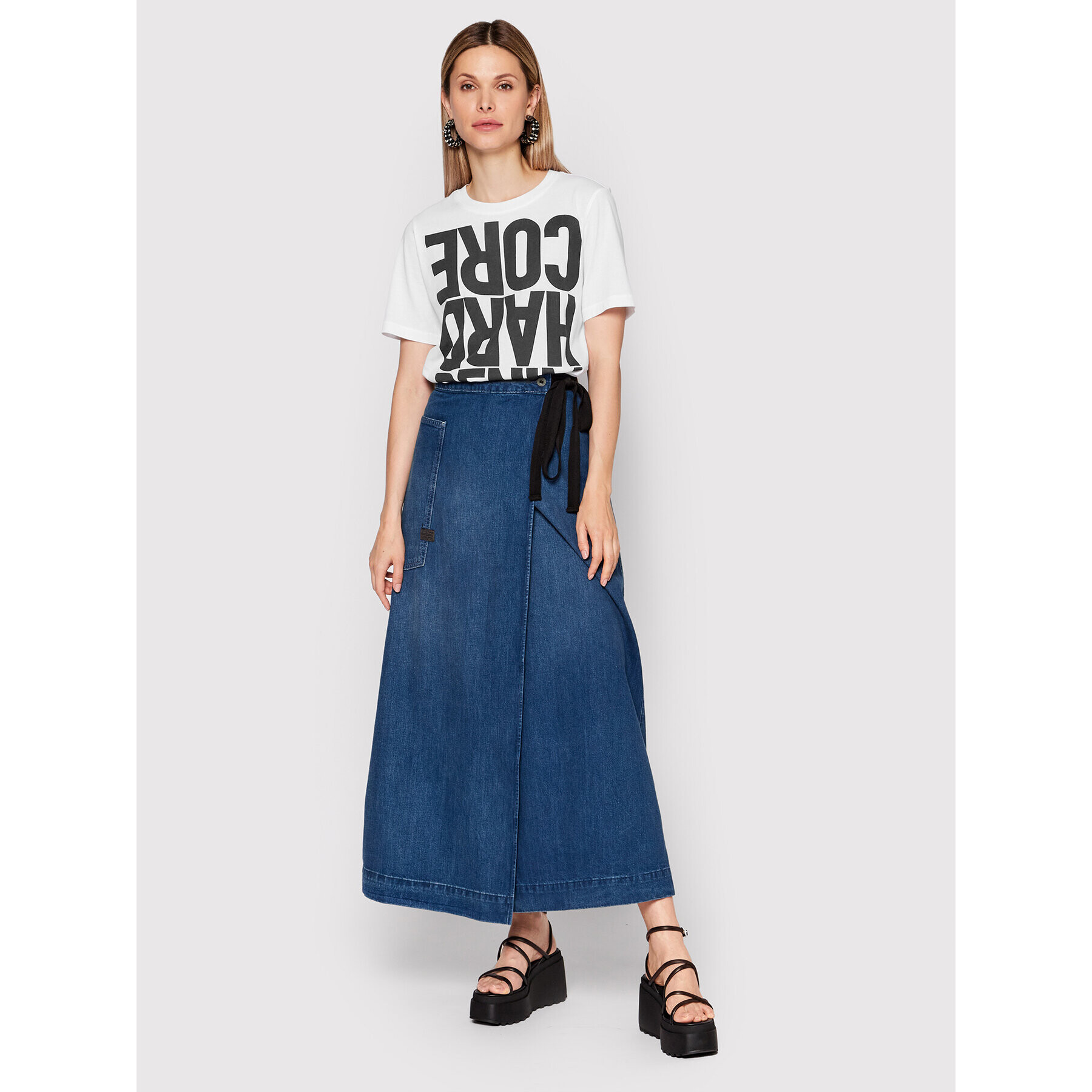 G-Star Raw Тишърт Lyon D21661-4107-110 Бял Regular Fit - Pepit.bg