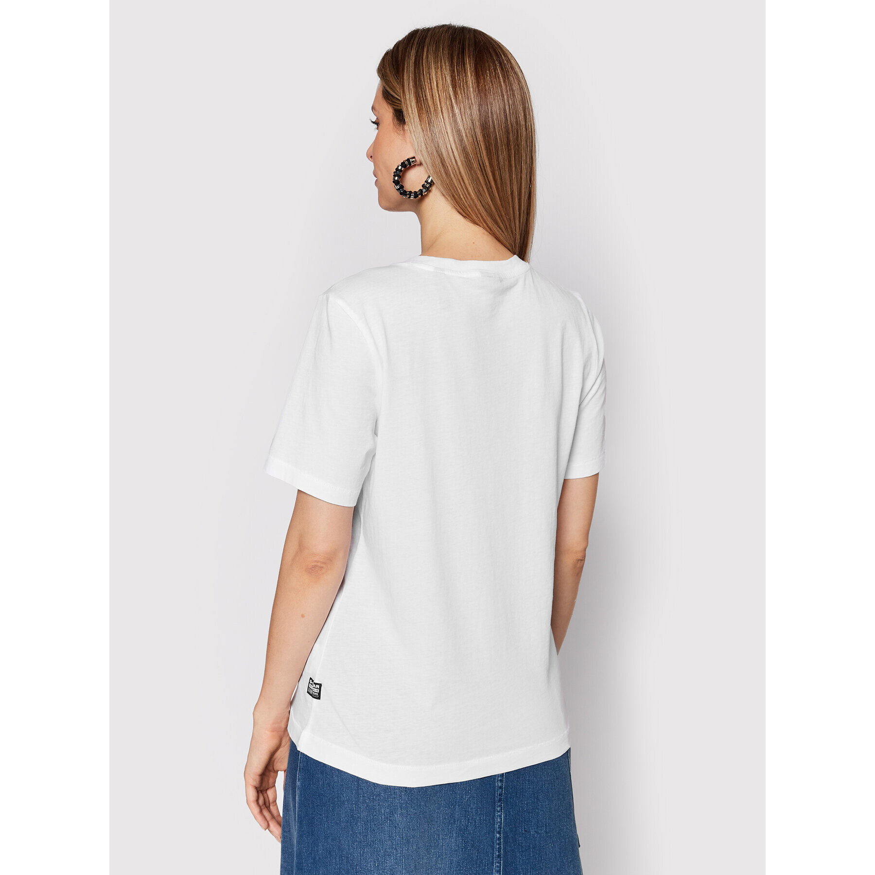 G-Star Raw Тишърт Lyon D21661-4107-110 Бял Regular Fit - Pepit.bg