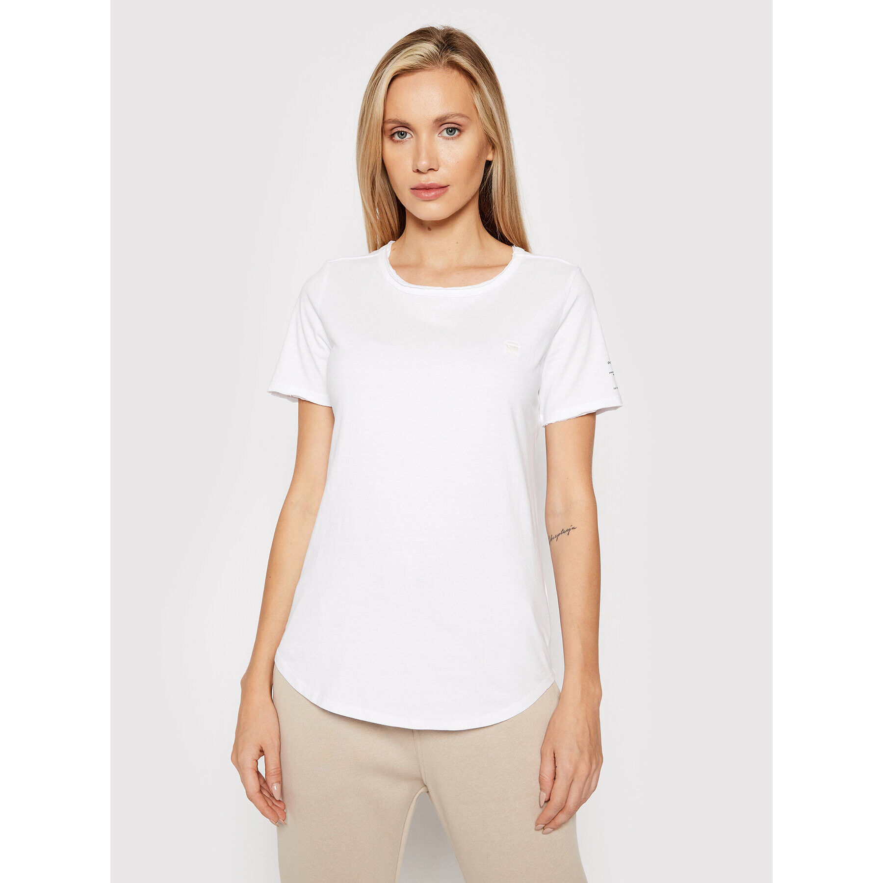 G-Star Raw Тишърт Mysid D20483-C506-110 Бял Slim Fit - Pepit.bg