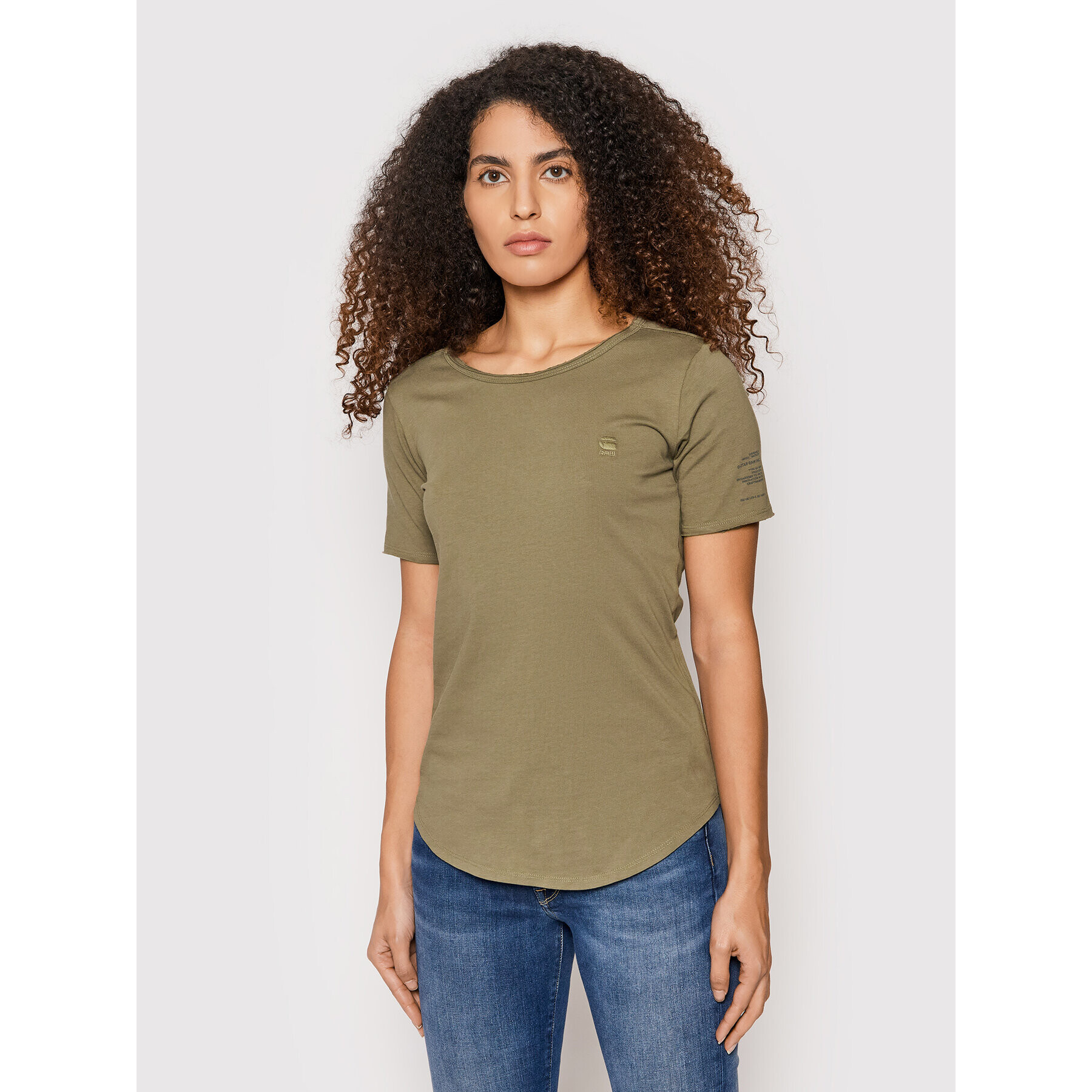 G-Star Raw Тишърт Mysid Optic D20483-C506-C631 Зелен Slim Fit - Pepit.bg