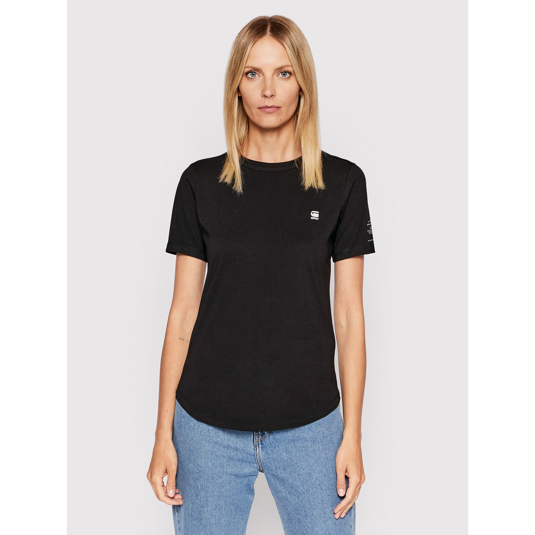 G-Star Raw Тишърт Mysid Optic D21241-C506-6484 Черен Slim Fit - Pepit.bg