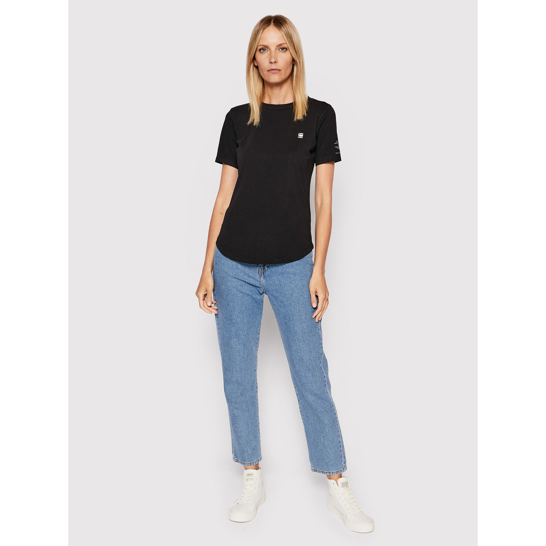 G-Star Raw Тишърт Mysid Optic D21241-C506-6484 Черен Slim Fit - Pepit.bg