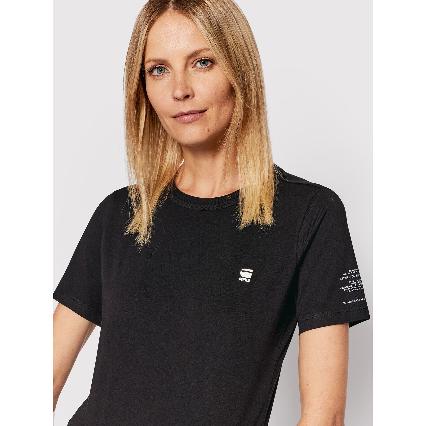 G-Star Raw Тишърт Mysid Optic D21241-C506-6484 Черен Slim Fit - Pepit.bg