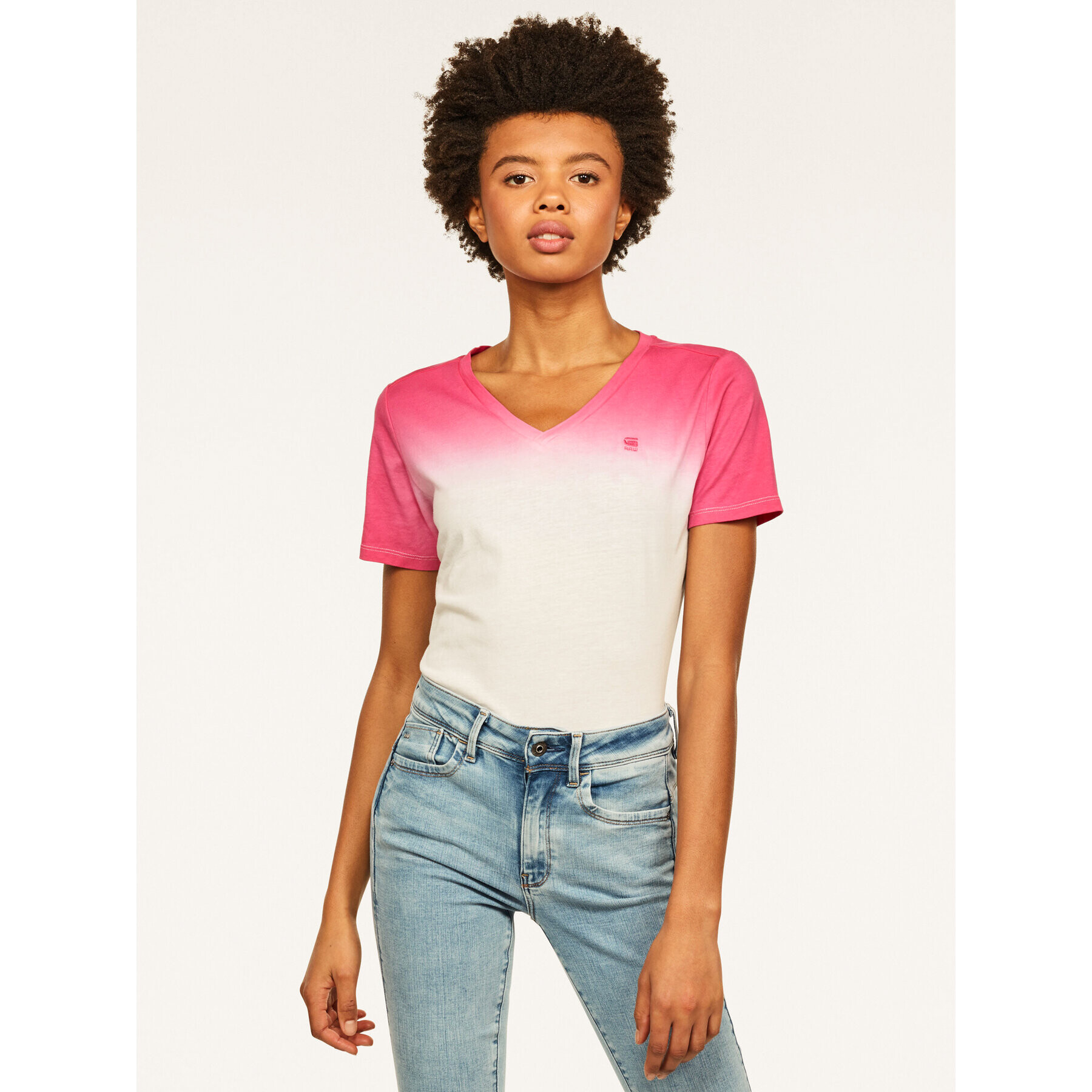 G-Star Raw Тишърт Mysid Top D16903-B059-B421 Розов Regular Fit - Pepit.bg