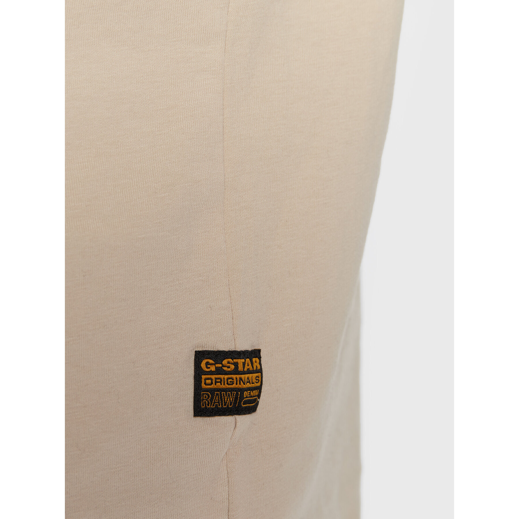 G-Star Raw Тишърт Original Label D22204-336-D309 Бежов Regular Fit - Pepit.bg
