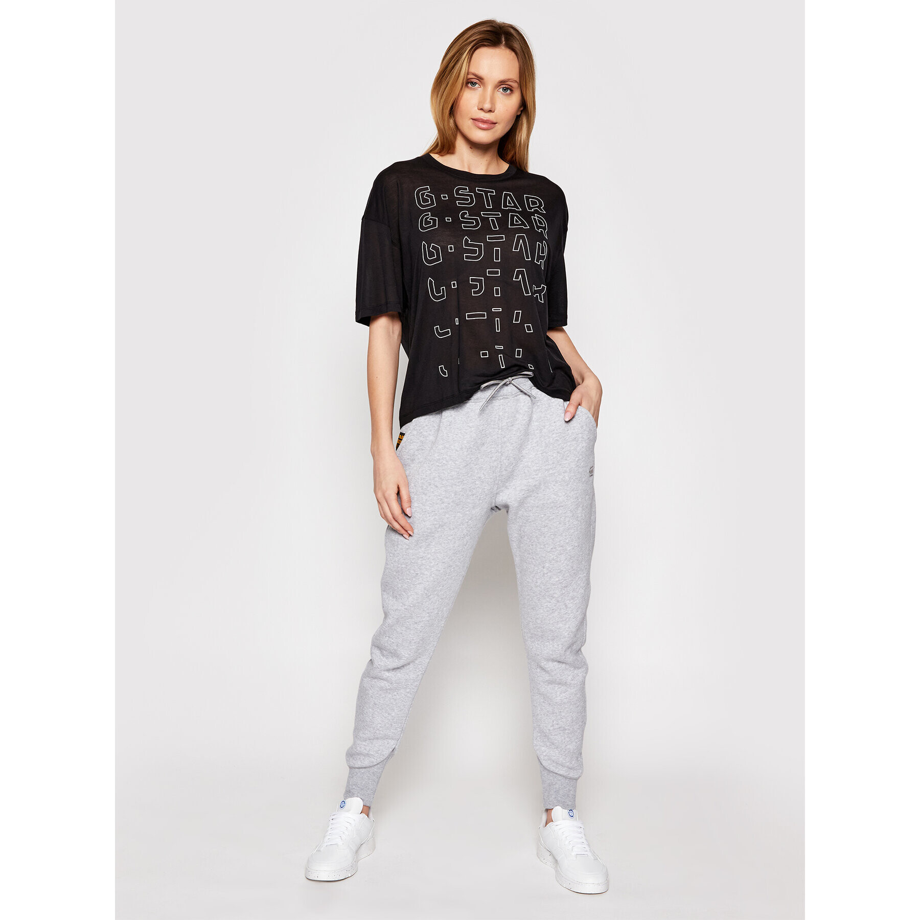 G-Star Raw Тишърт Sheer Faded Graphic D19200-9908-6484 Черен Relaxed Fit - Pepit.bg