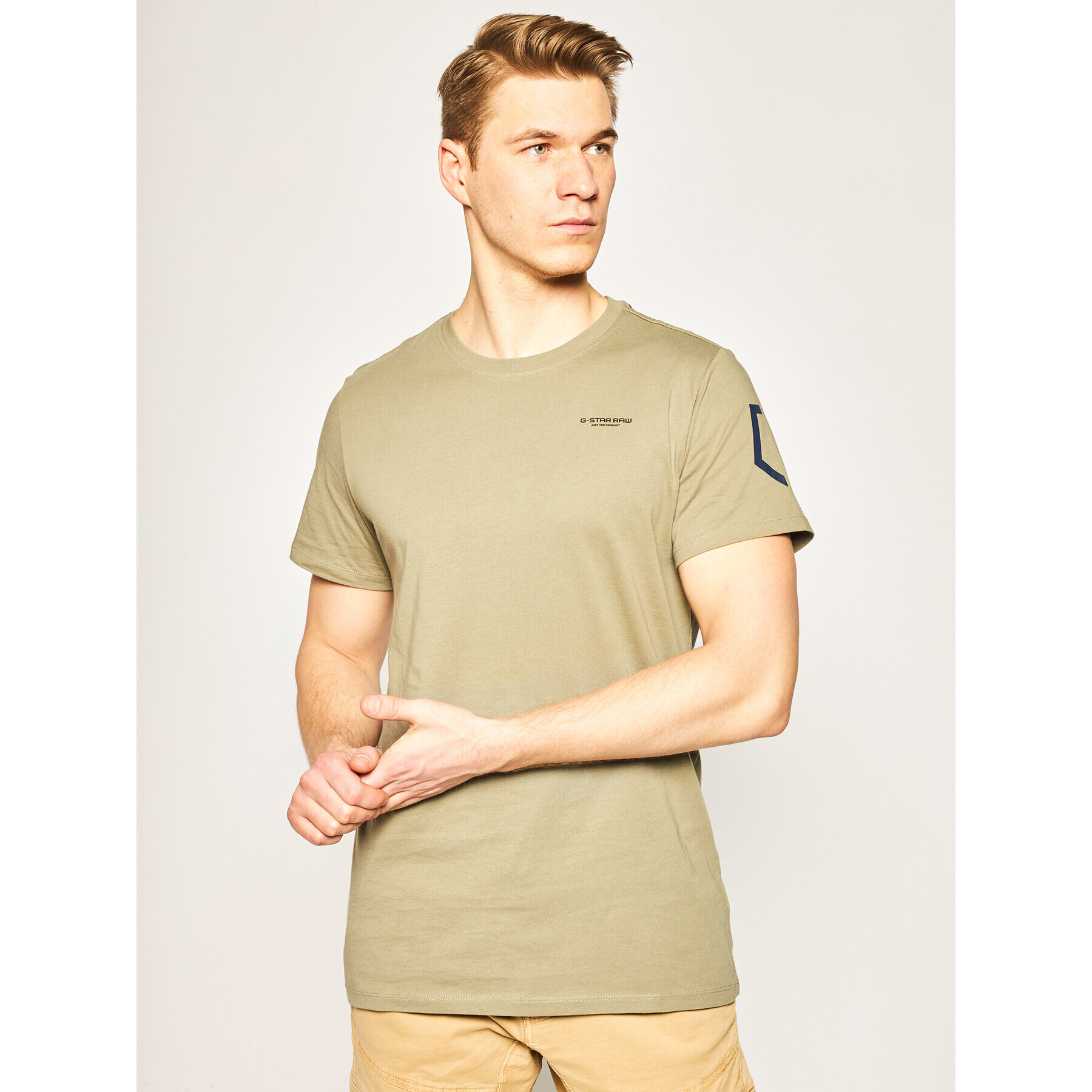 G-Star Raw Тишърт Shied Orint D16381-366-2199 Зелен Regular Fit - Pepit.bg