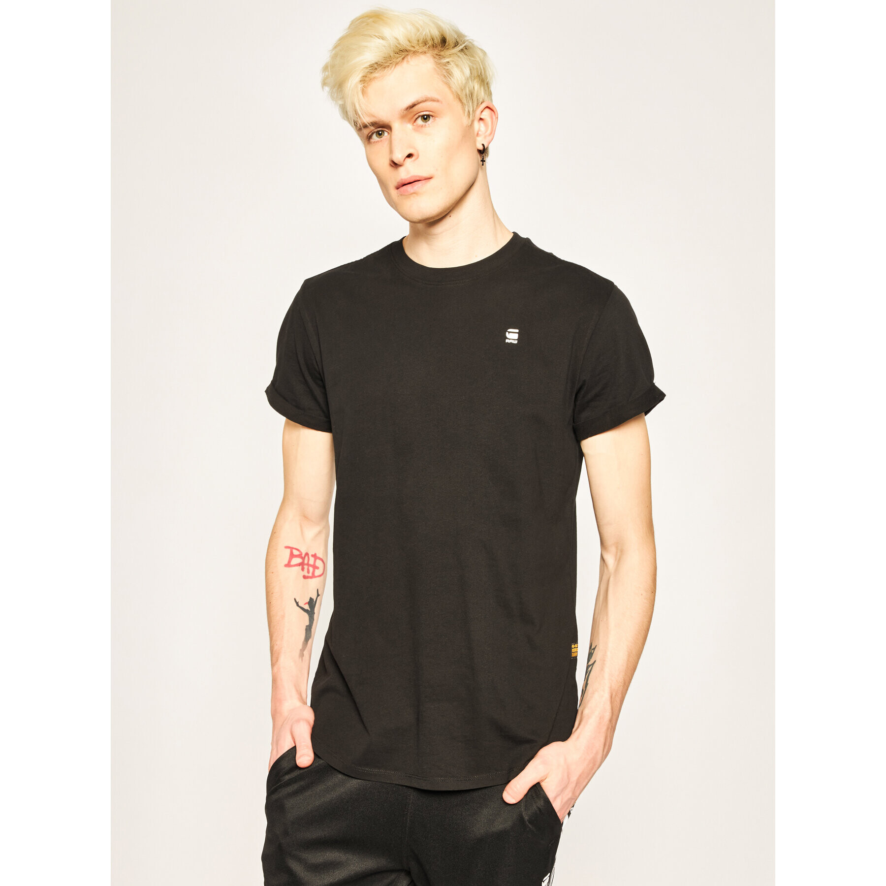 G-Star Raw Тишърт Lash D16396-B353-2199 Черен Relaxed Fit - Pepit.bg