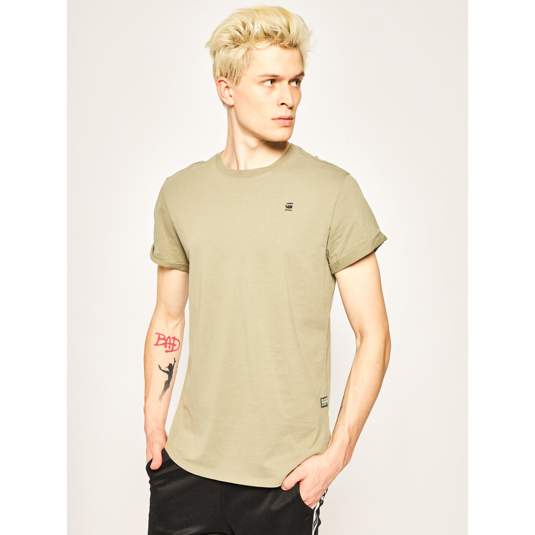 G-Star Raw Тишърт Sustainable D16396-B353-2199 Зелен Relaxed Fit - Pepit.bg