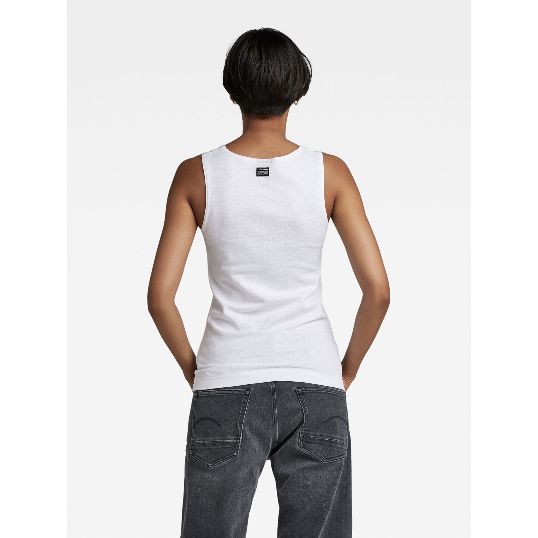 G-Star Raw топ D22830-D269-110 Бял Slim Fit - Pepit.bg