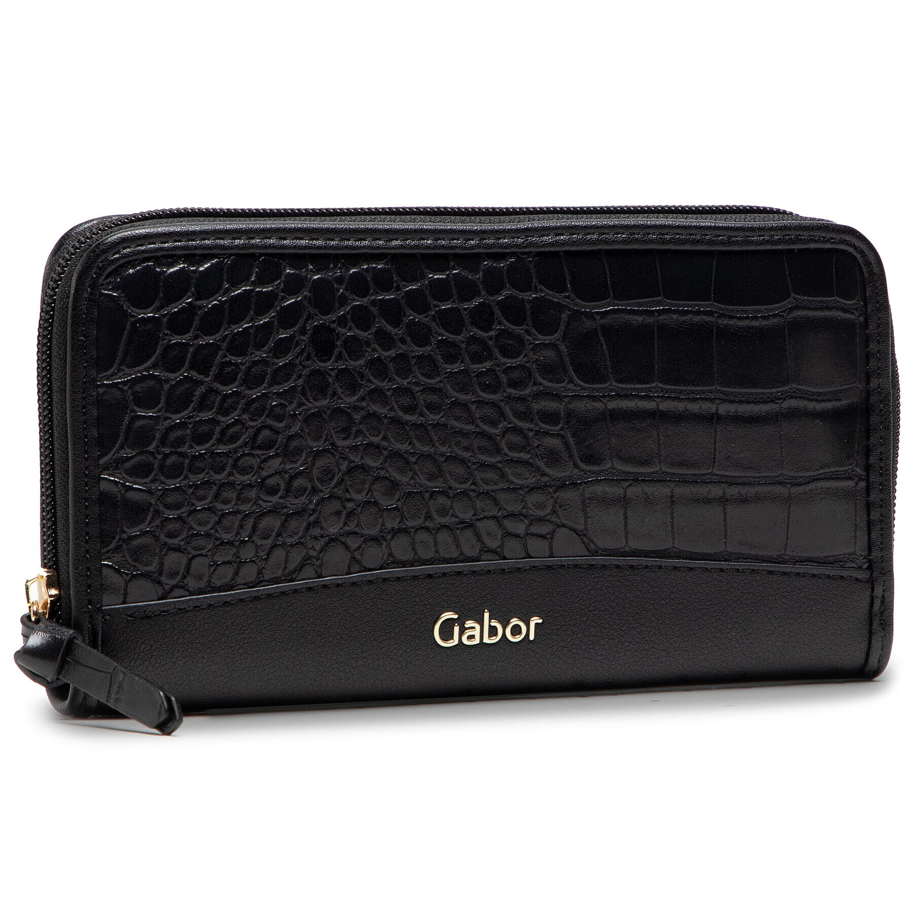 Gabor Голям дамски портфейл 8557.105 Черен - Pepit.bg