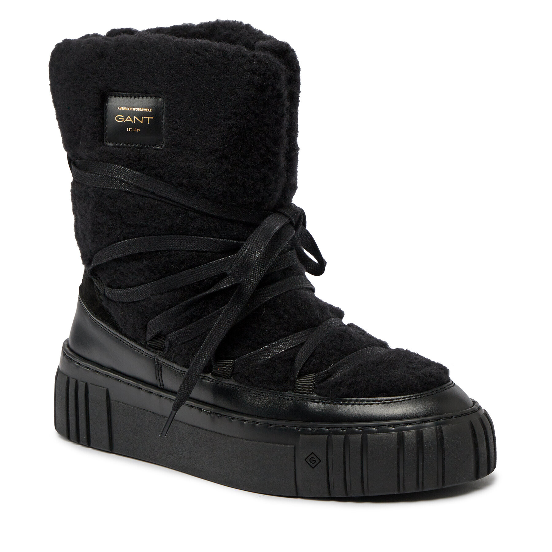 Gant Апрески Snowmont Mid Boot 27541370 Черен - Pepit.bg