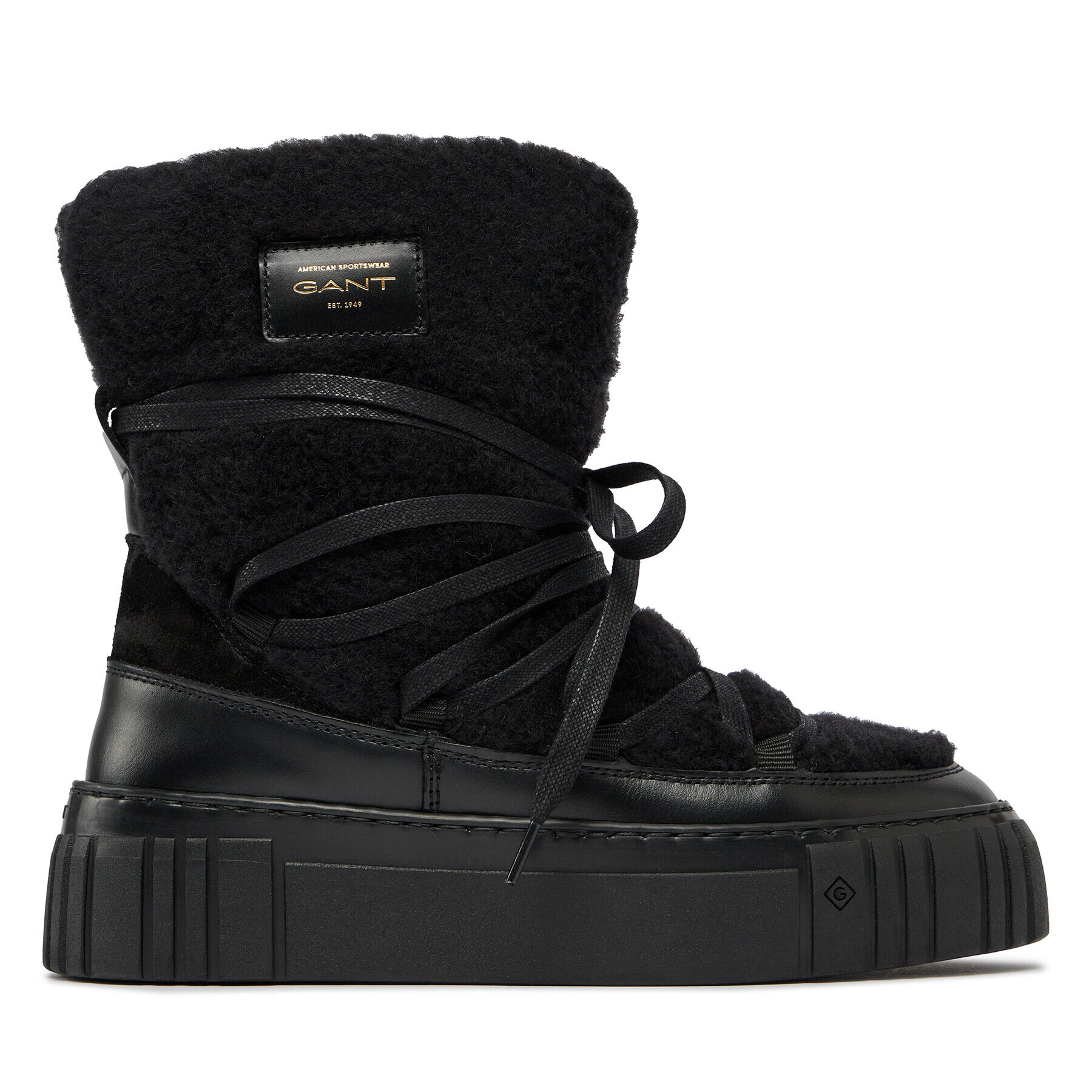 Gant Апрески Snowmont Mid Boot 27541370 Черен - Pepit.bg