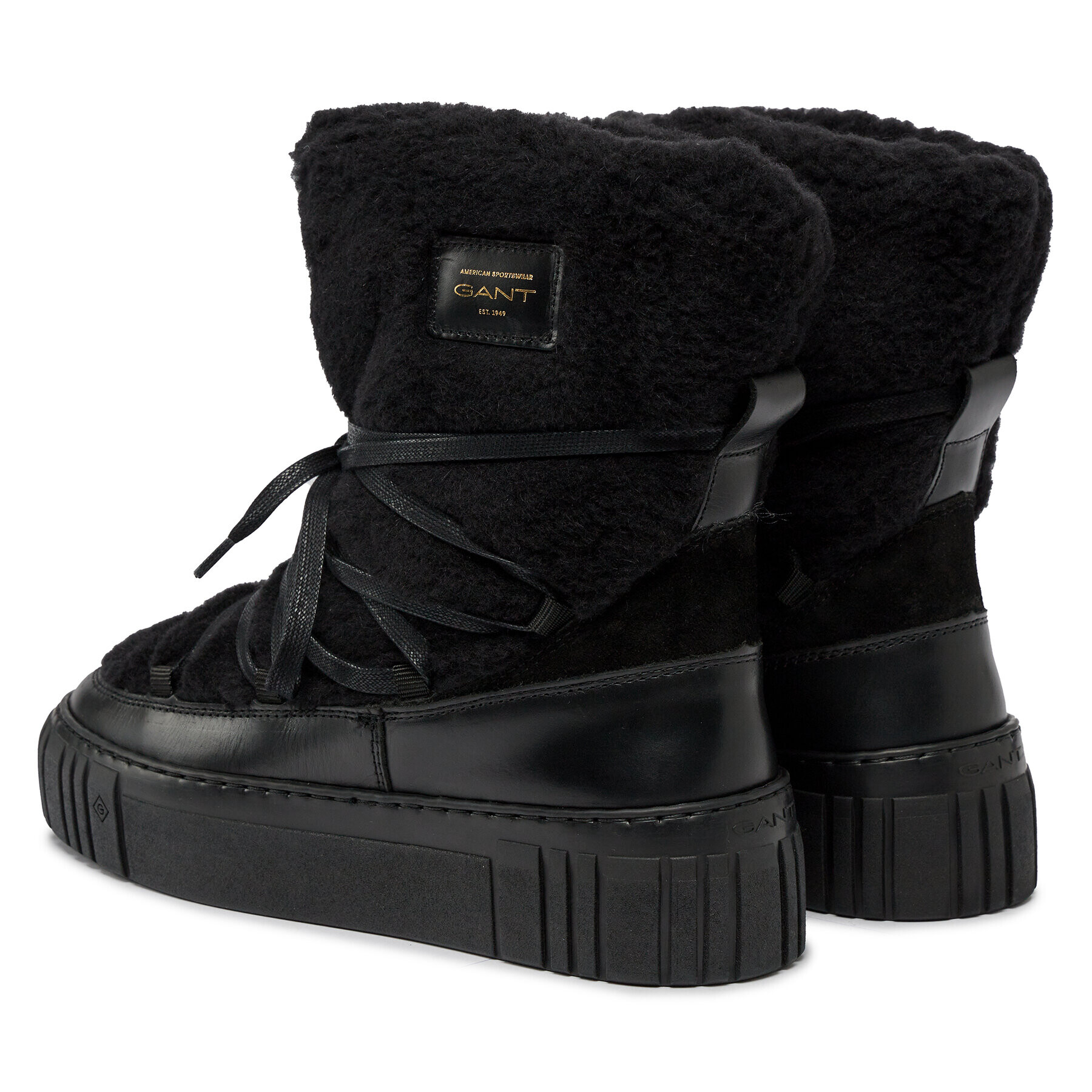 Gant Апрески Snowmont Mid Boot 27541370 Черен - Pepit.bg