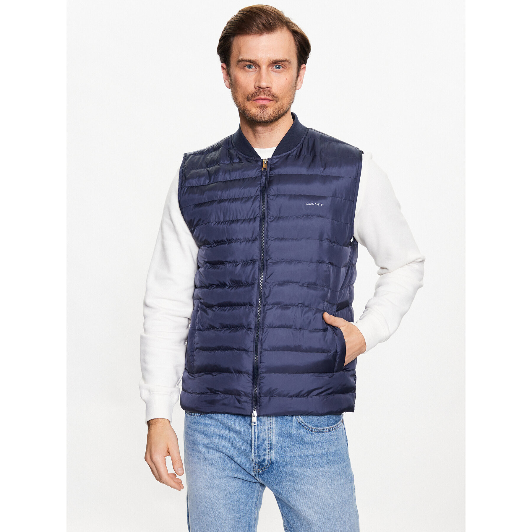 Gant Елек Light -7006301 Тъмносин Regular Fit - Pepit.bg