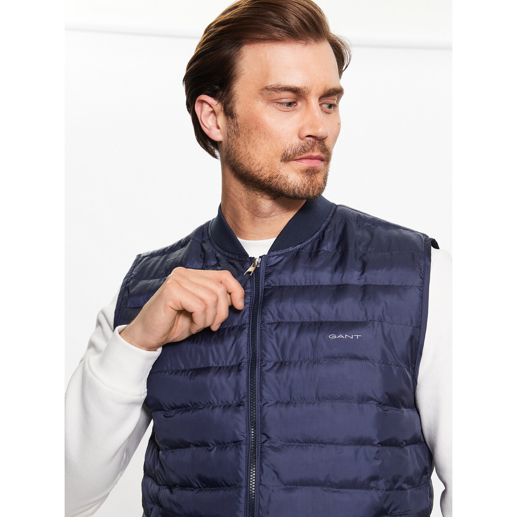 Gant Елек Light -7006301 Тъмносин Regular Fit - Pepit.bg