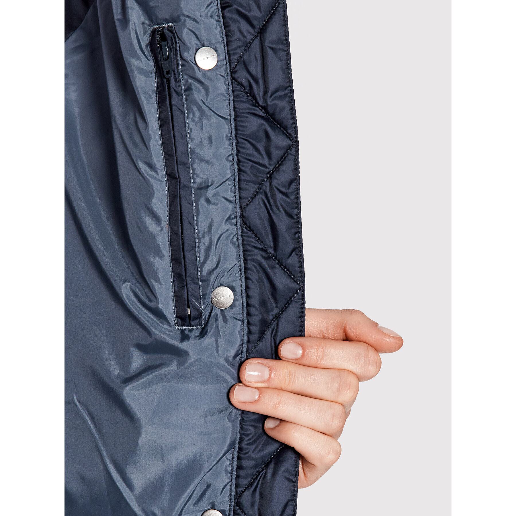 Gant Елек Light Down Gilet 4700210 Тъмносин Regular Fit - Pepit.bg