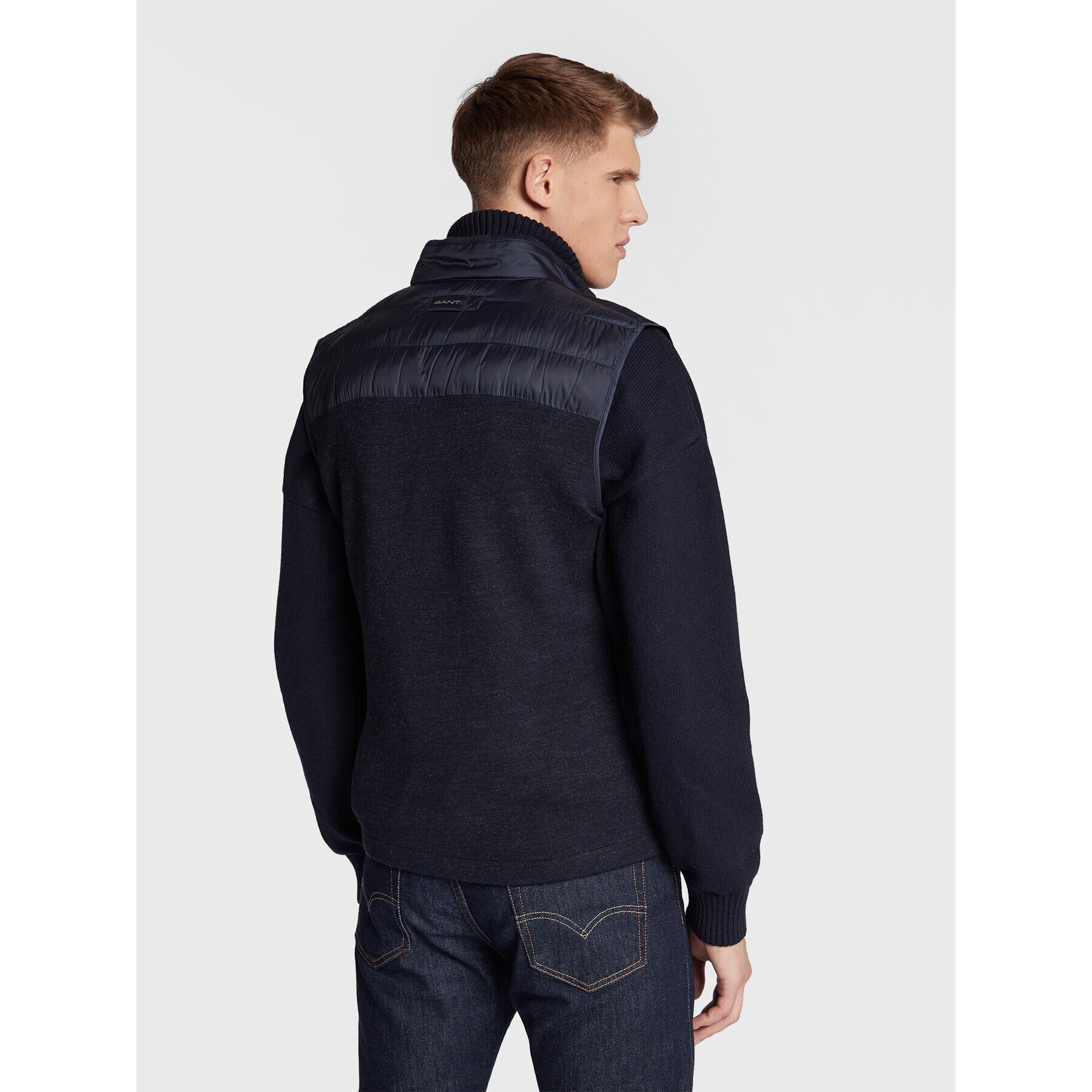 Gant Елек Mixed 7006281 Тъмносин Regular Fit - Pepit.bg