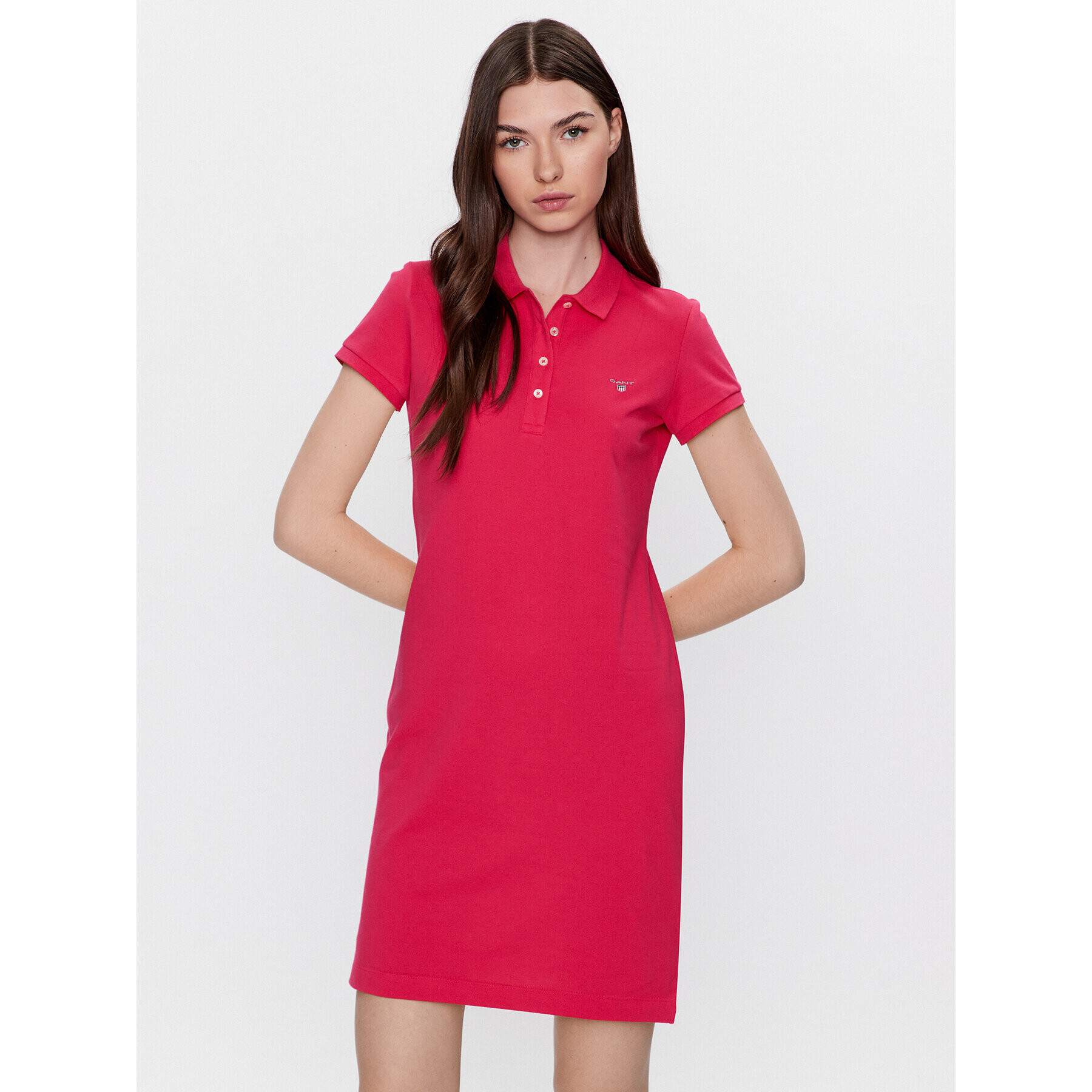Gant Ежедневна рокля 402300 Розов Regular Fit - Pepit.bg