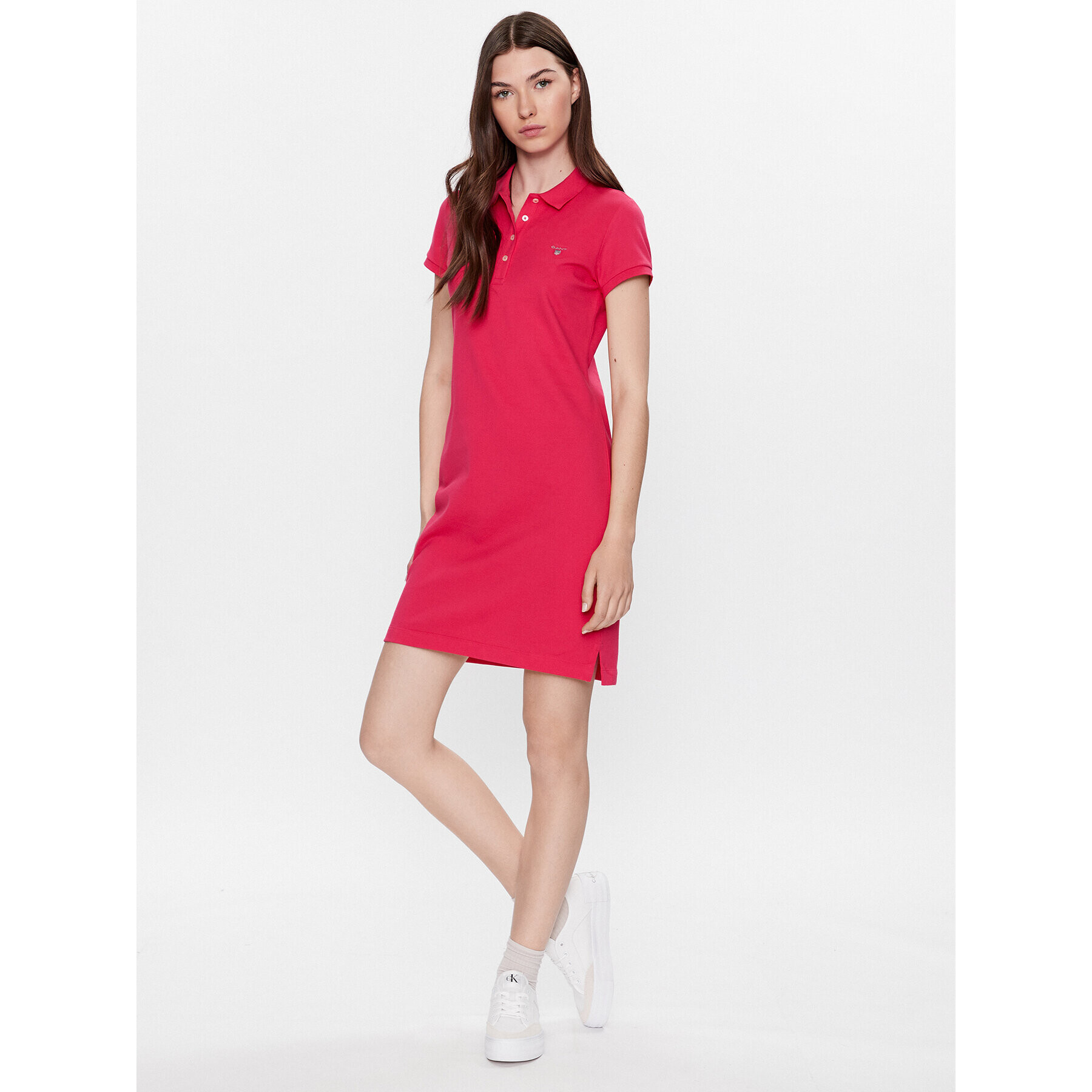 Gant Ежедневна рокля 402300 Розов Regular Fit - Pepit.bg