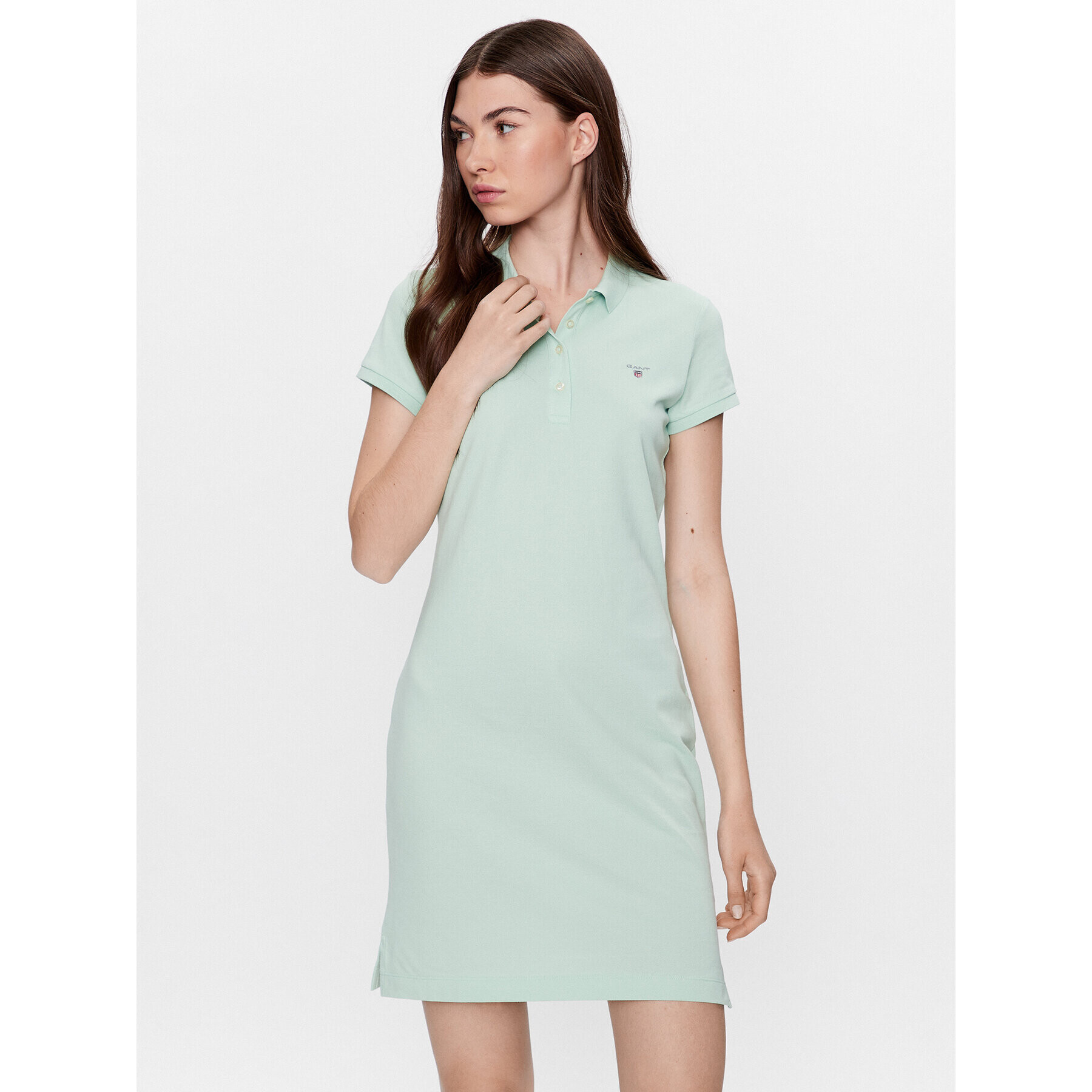 Gant Ежедневна рокля 402300 Зелен Regular Fit - Pepit.bg