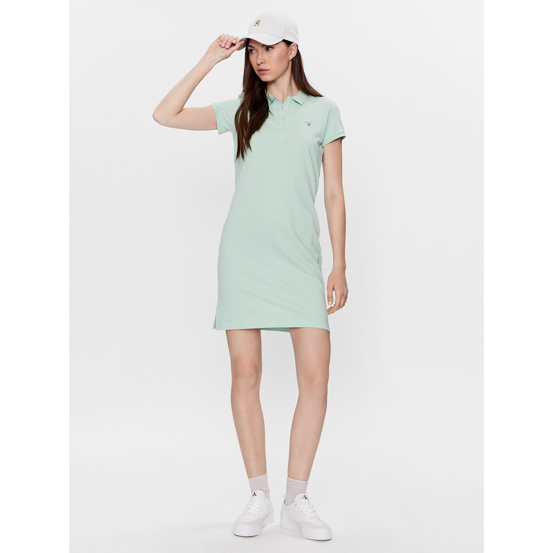 Gant Ежедневна рокля 402300 Зелен Regular Fit - Pepit.bg