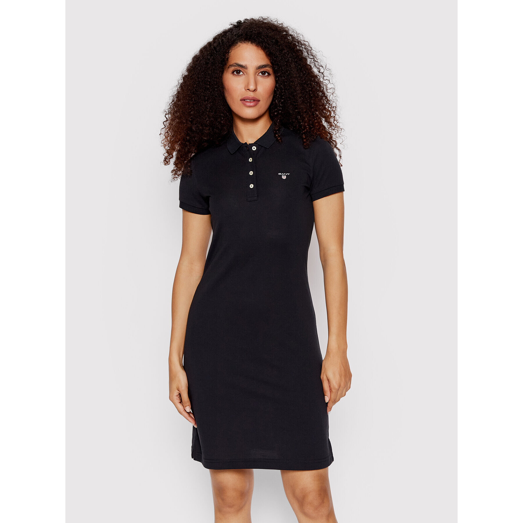 Gant Ежедневна рокля Original Pique 402300 Черен Regular Fit - Pepit.bg