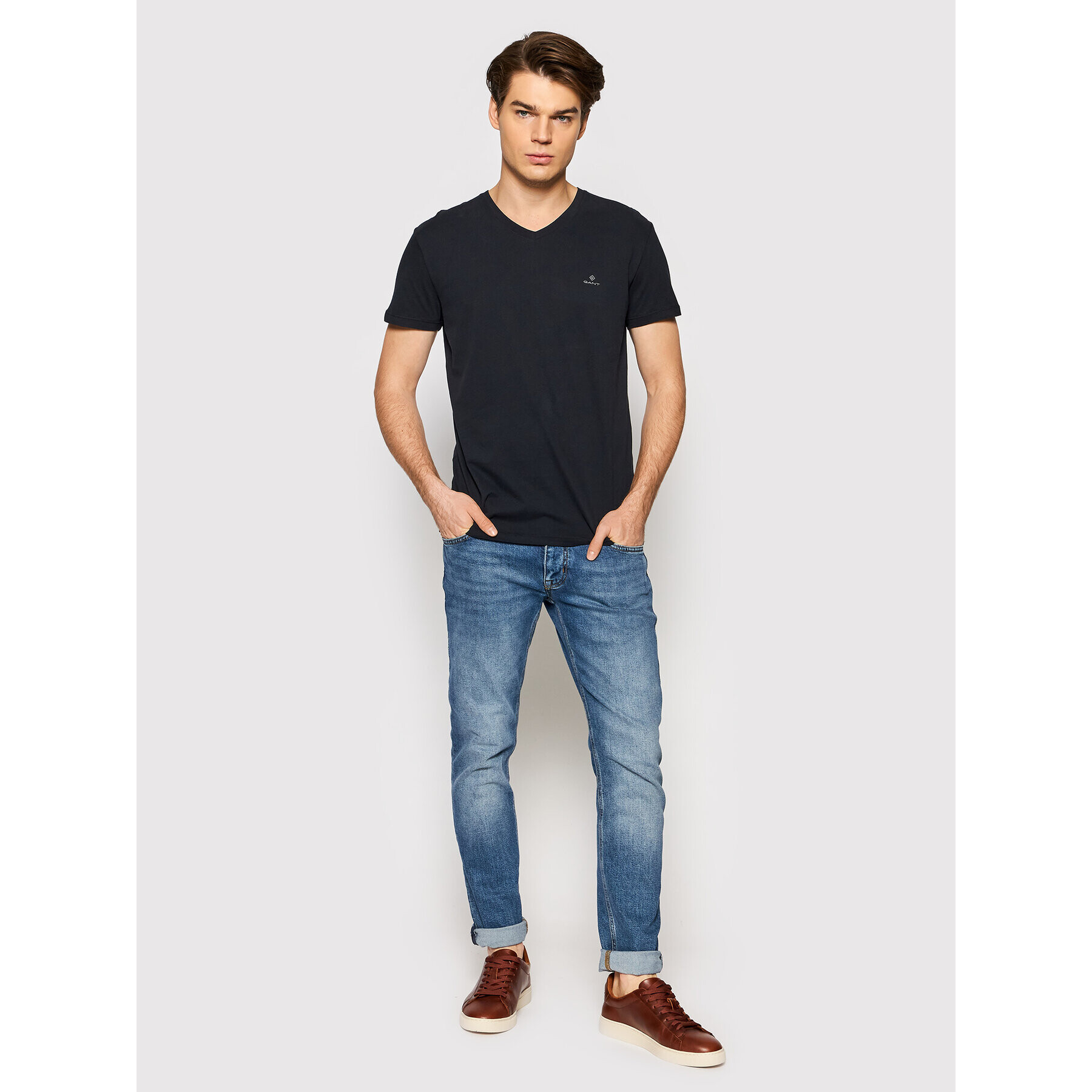 Gant Комплект 2 тишъртки Essentials 901002118 Черен Regular Fit - Pepit.bg