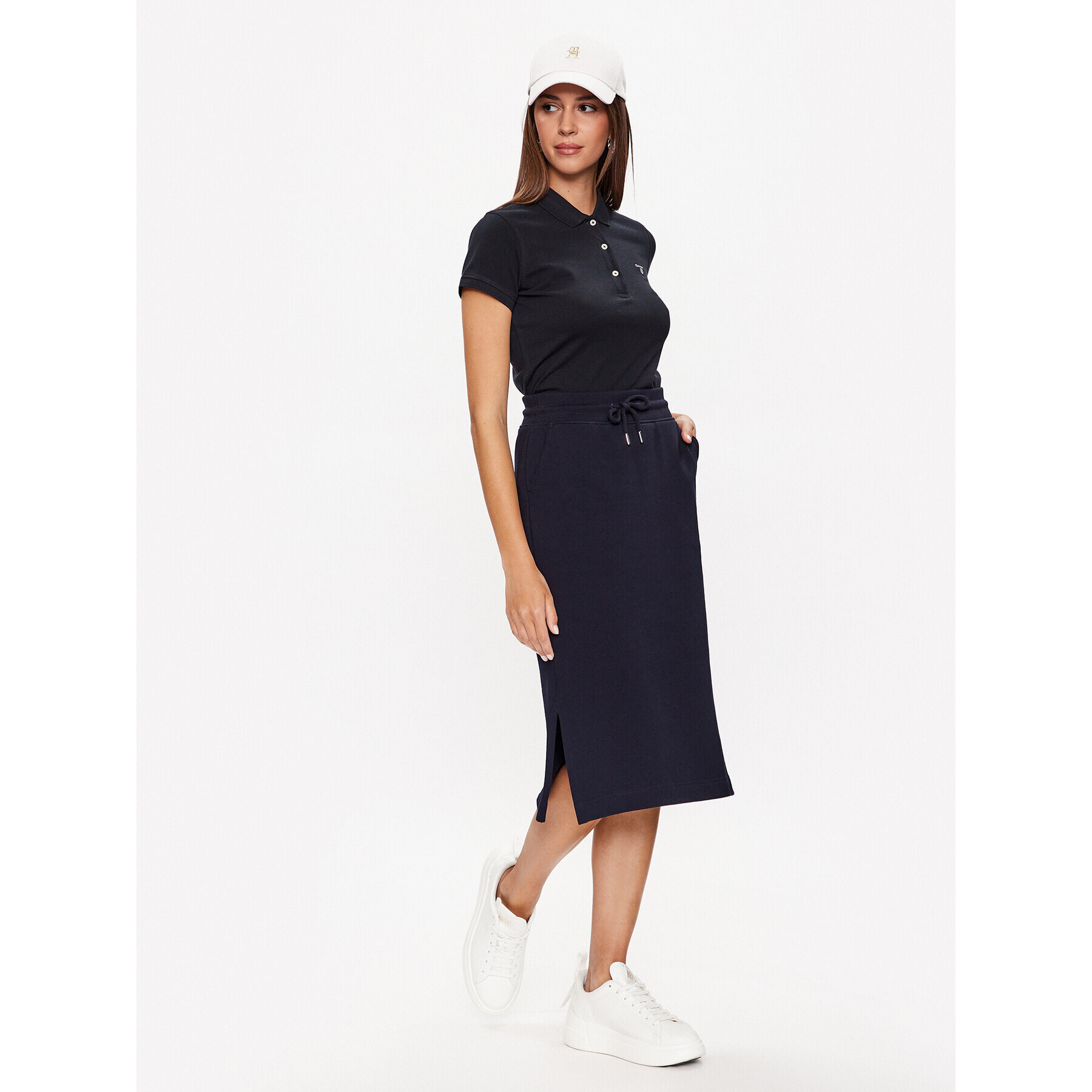 Gant Миди пола Icon 4204707 Тъмносин Regular Fit - Pepit.bg