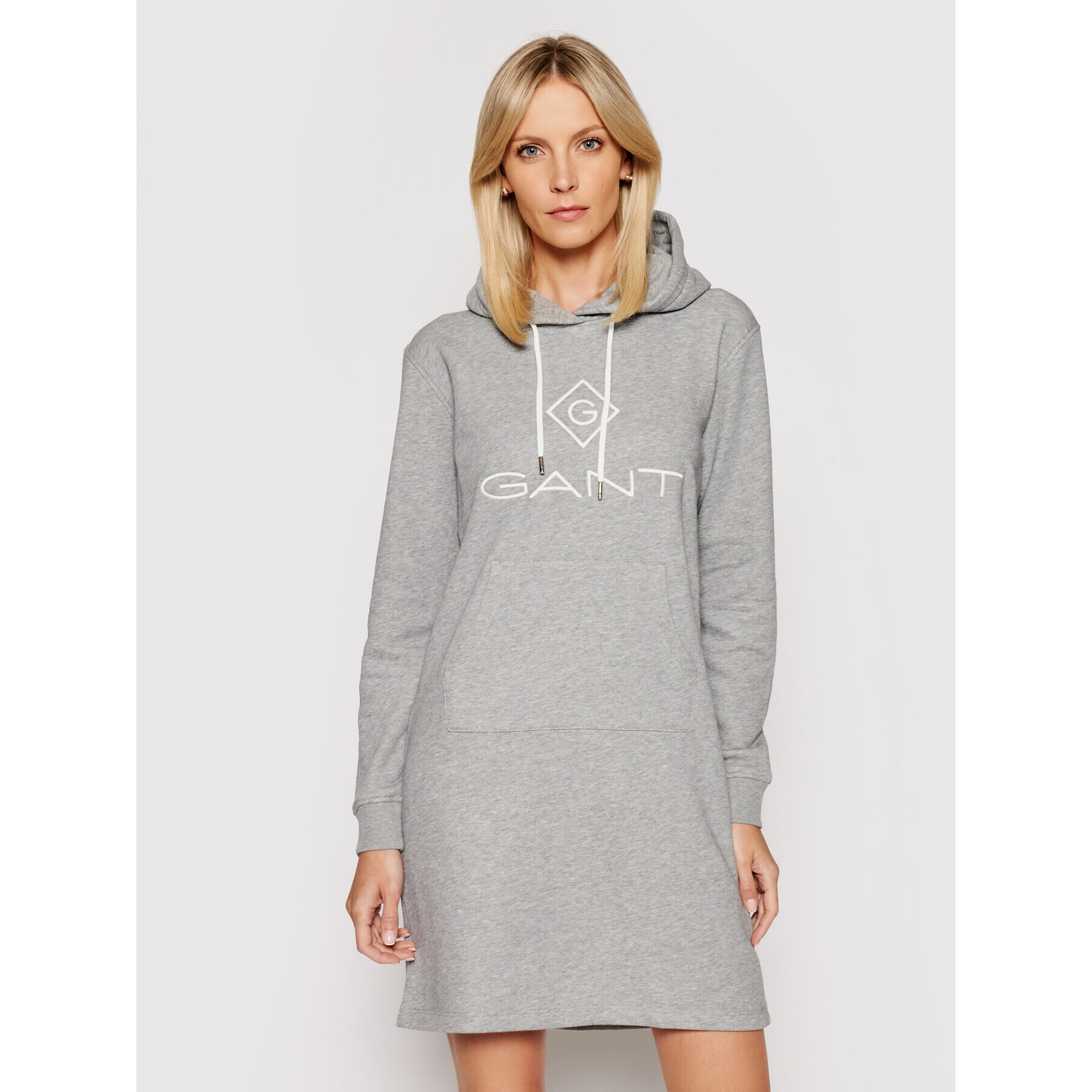 Gant Плетена рокля Lock Up 4204356 Сив Regular Fit - Pepit.bg