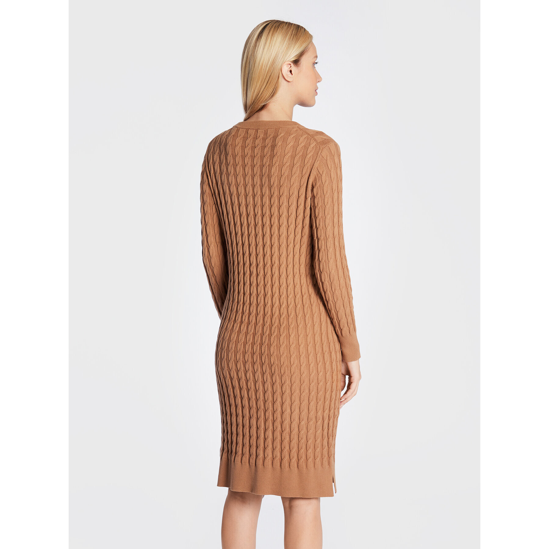 Gant Плетена рокля Twisted Cable 4502048 Бежов Regular Fit - Pepit.bg