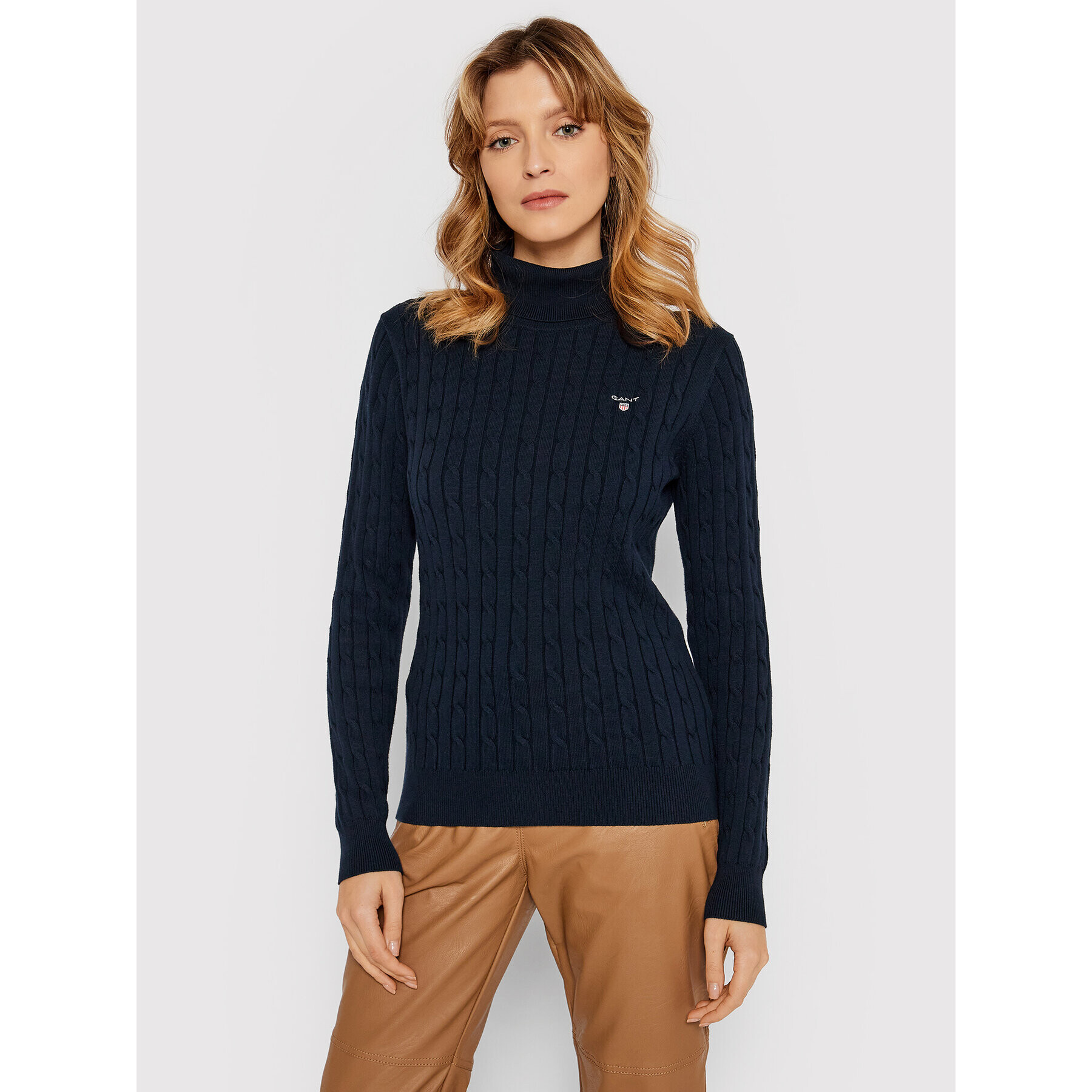 Gant Поло 4800059 Тъмносин Slim Fit - Pepit.bg