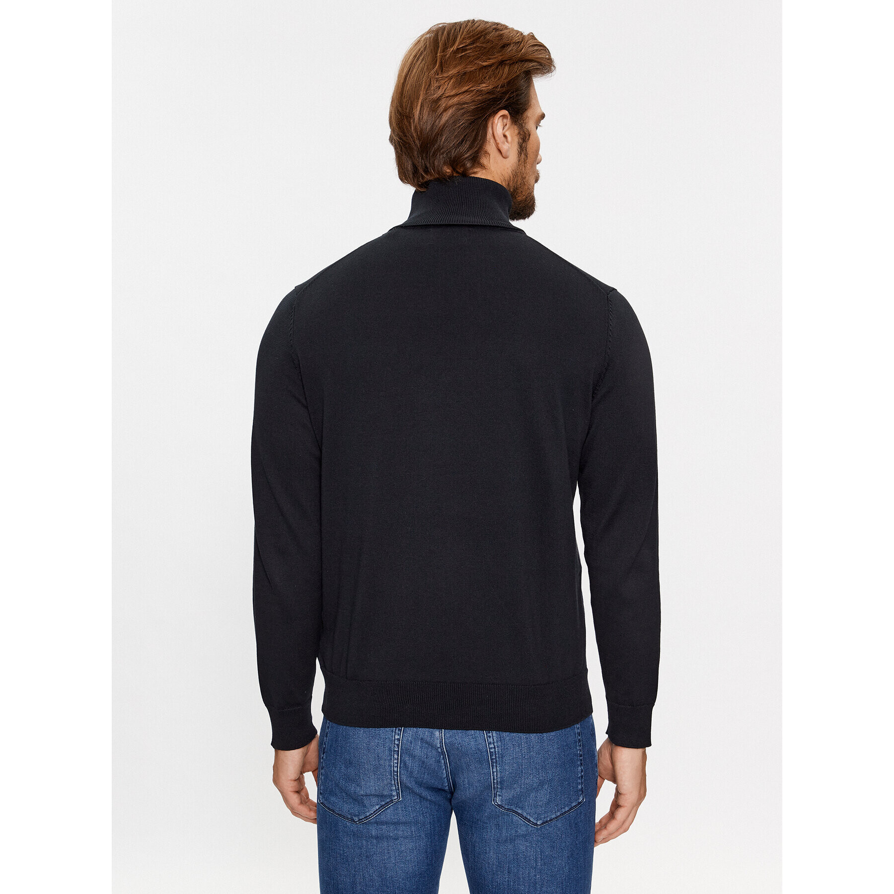 Gant Поло Classic Cotton Rollerneck 8030563 Черен Regular Fit - Pepit.bg