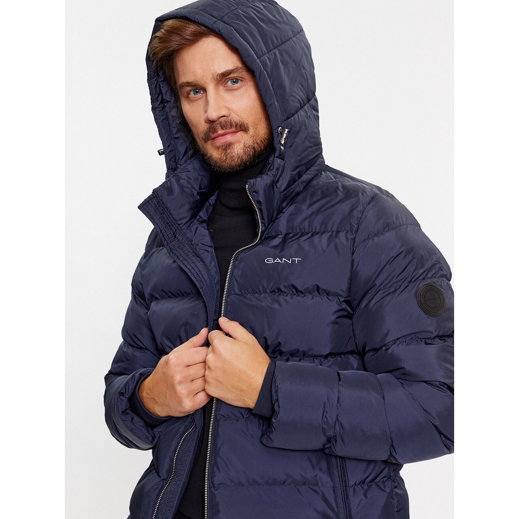 Gant Пухено яке Active Cloud Jacket 7006351 Тъмносин Regular Fit - Pepit.bg