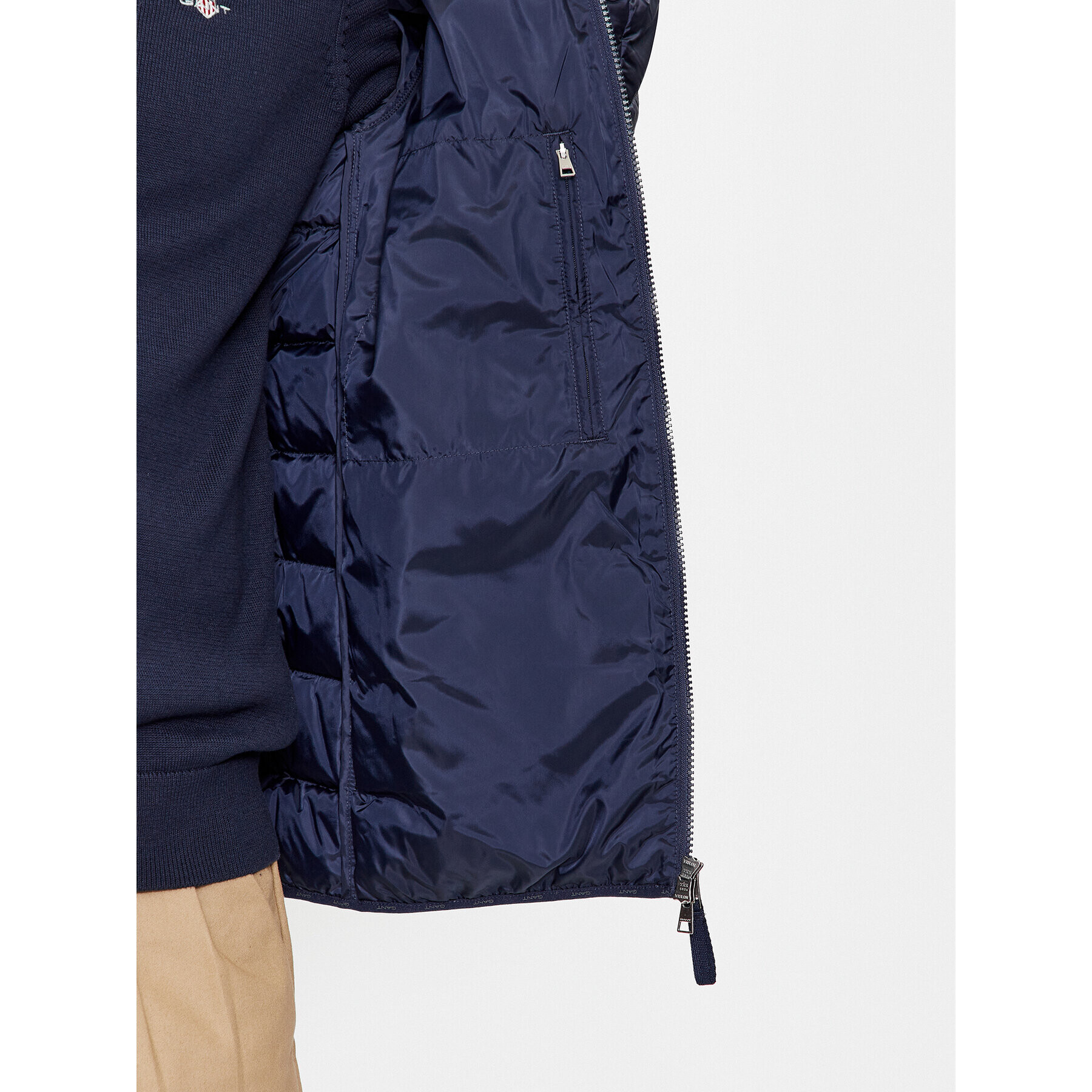 Gant Пухено яке Light Down Jacket 7006298 Тъмносин Regular Fit - Pepit.bg