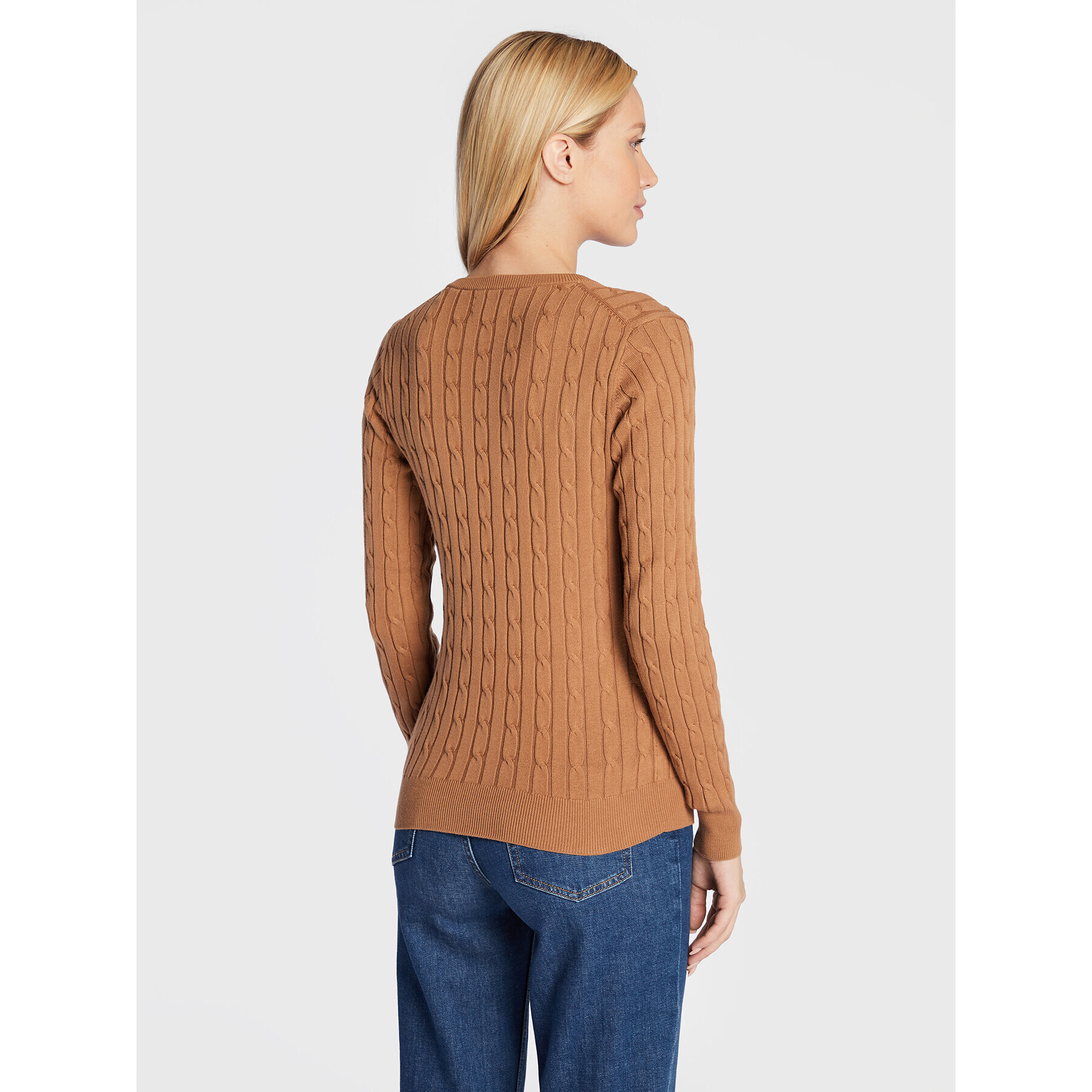 Gant Пуловер 480022 Кафяв Slim Fit - Pepit.bg