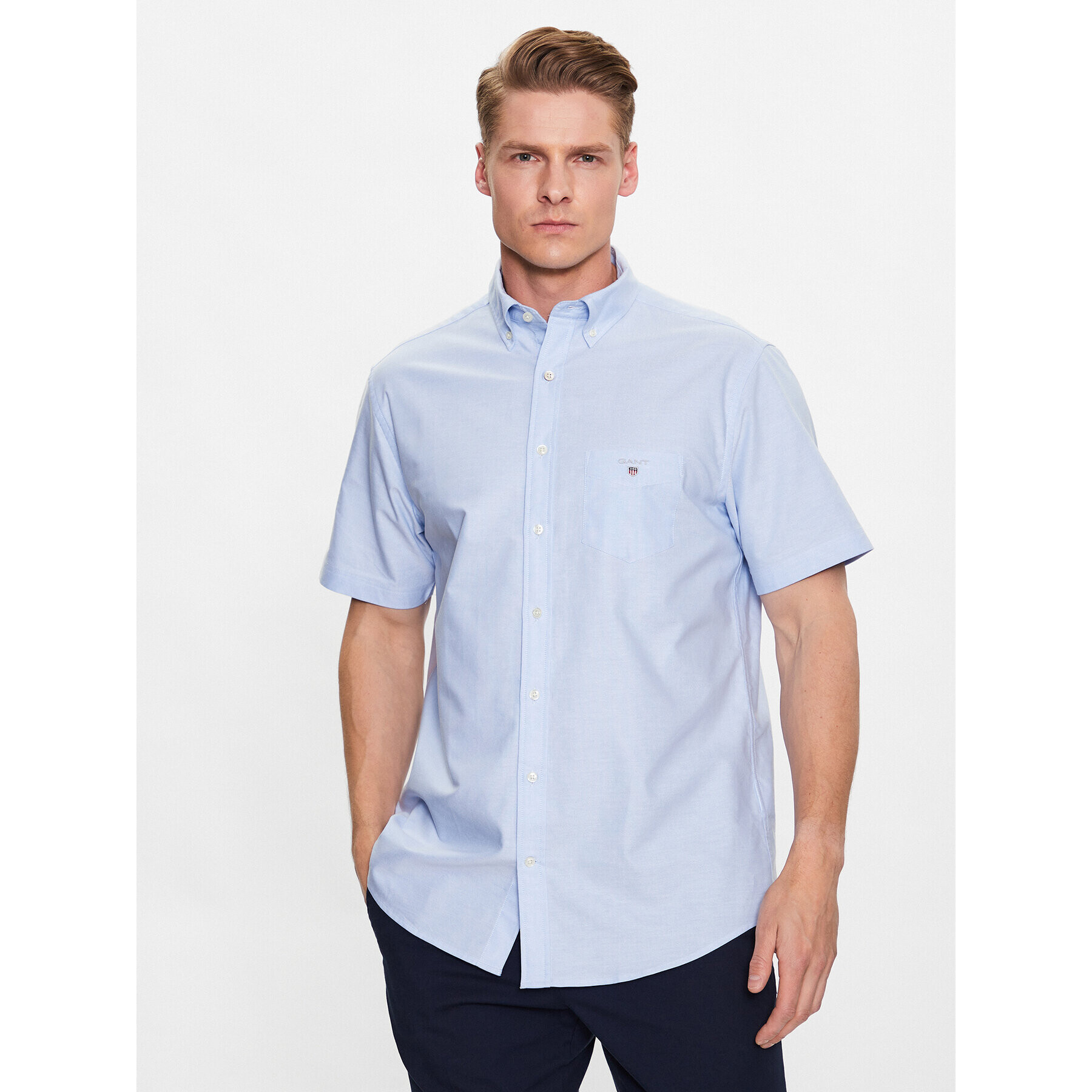 Gant Риза Oxford 3046001 Син Regular Fit - Pepit.bg