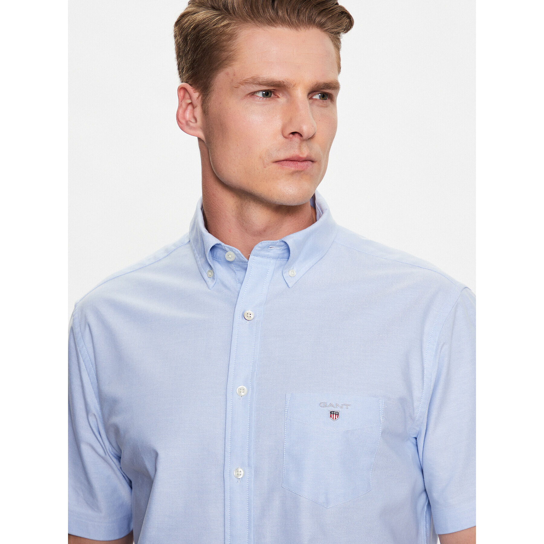 Gant Риза Oxford 3046001 Син Regular Fit - Pepit.bg