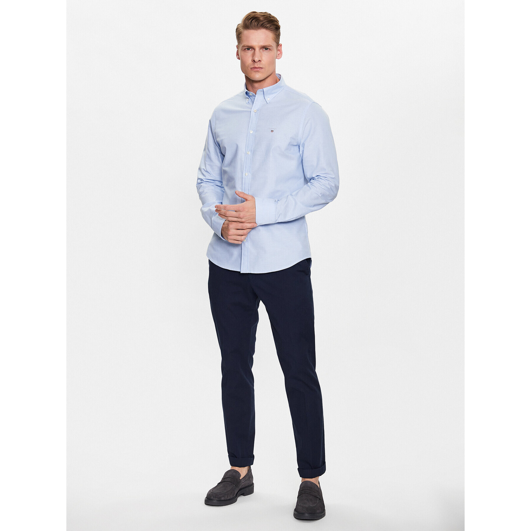 Gant Риза Oxford 3046002 Син Slim Fit - Pepit.bg