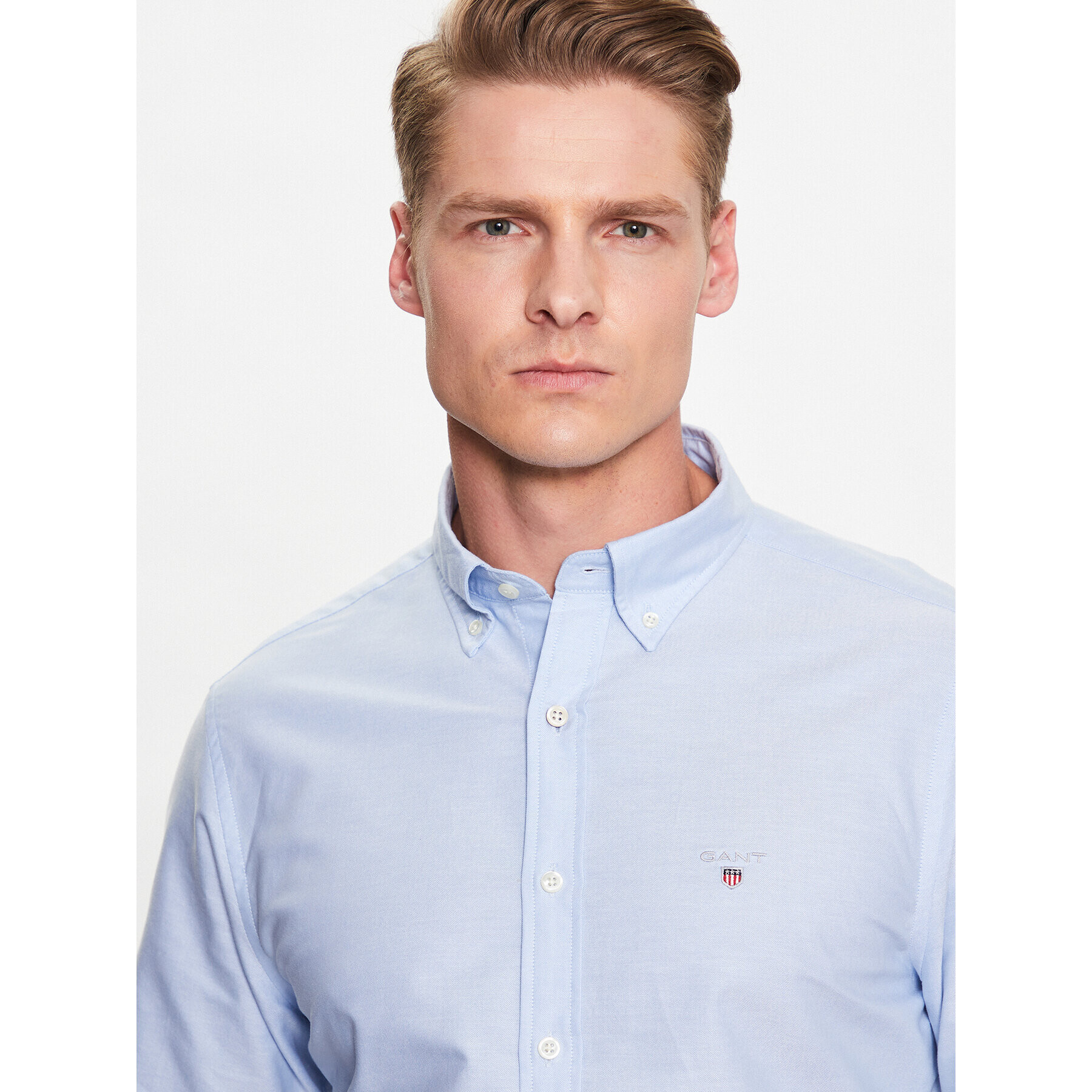 Gant Риза Oxford 3046002 Син Slim Fit - Pepit.bg