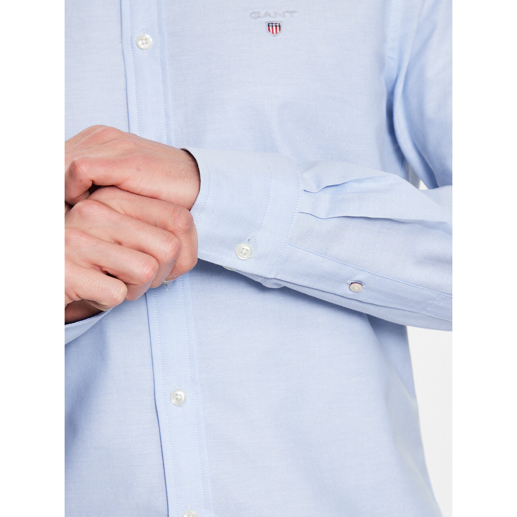 Gant Риза Oxford 3046002 Син Slim Fit - Pepit.bg