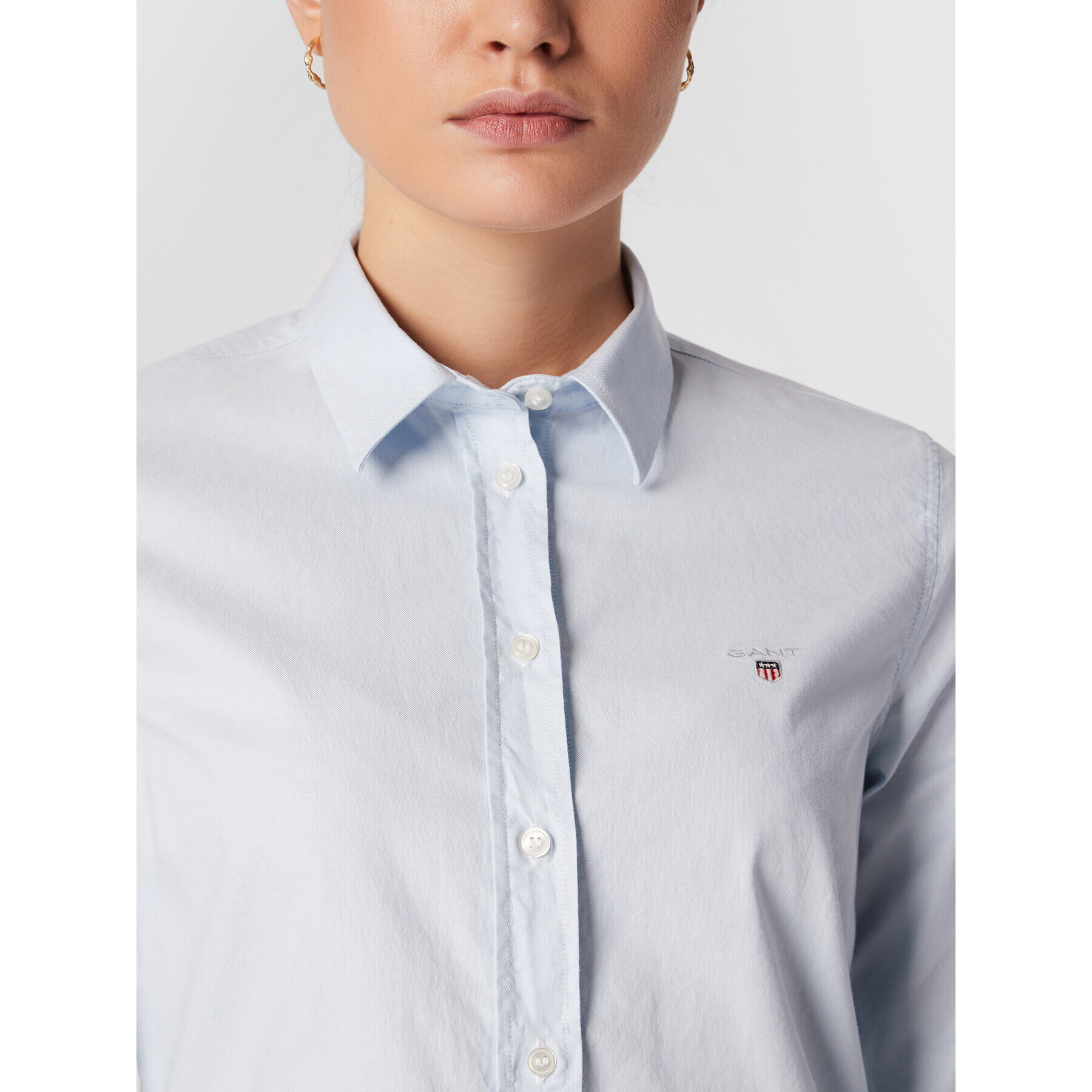 Gant Риза Oxford 432681 Син Slim Fit - Pepit.bg