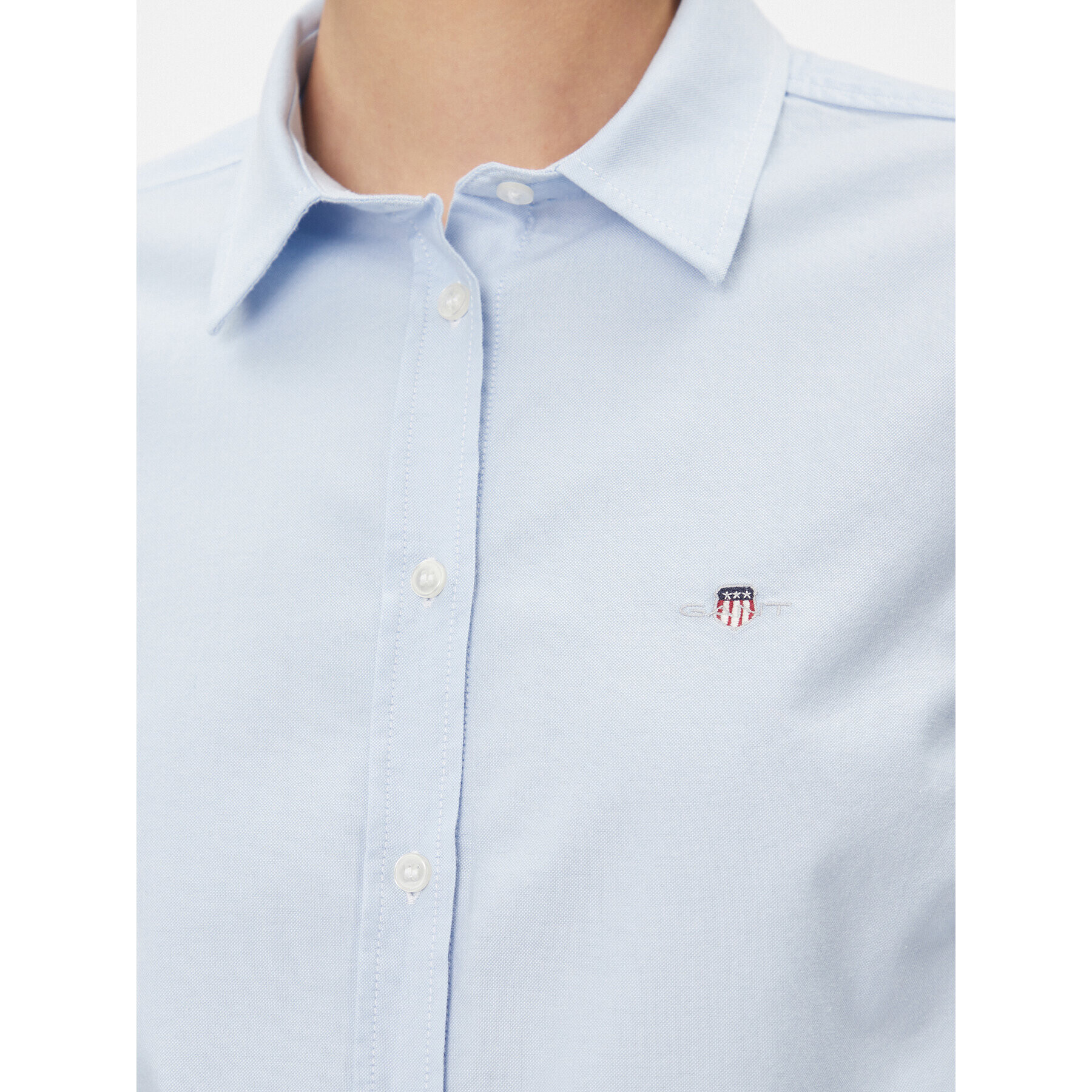 Gant Риза Slim Stretch Oxford 4300141 Син Slim Fit - Pepit.bg