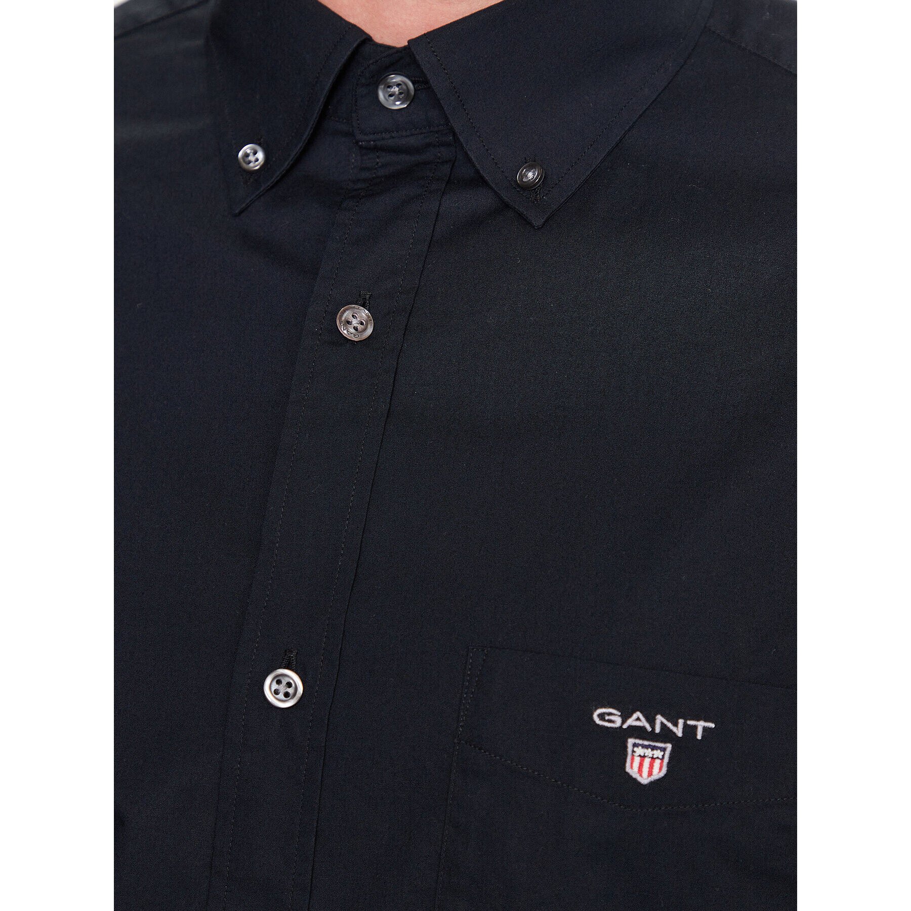 Gant Риза The Broadcloth Reg 3046400 Черен Regular Fit - Pepit.bg