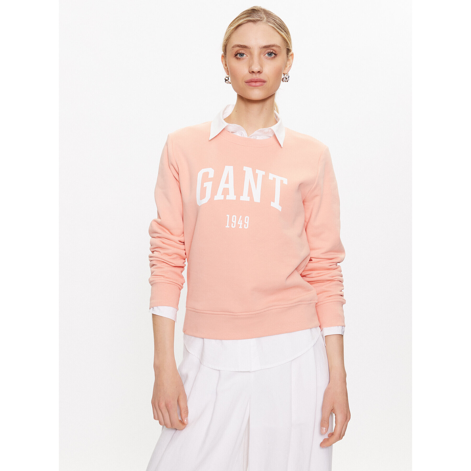 Gant Суитшърт 4200258 Оранжев Regular Fit - Pepit.bg