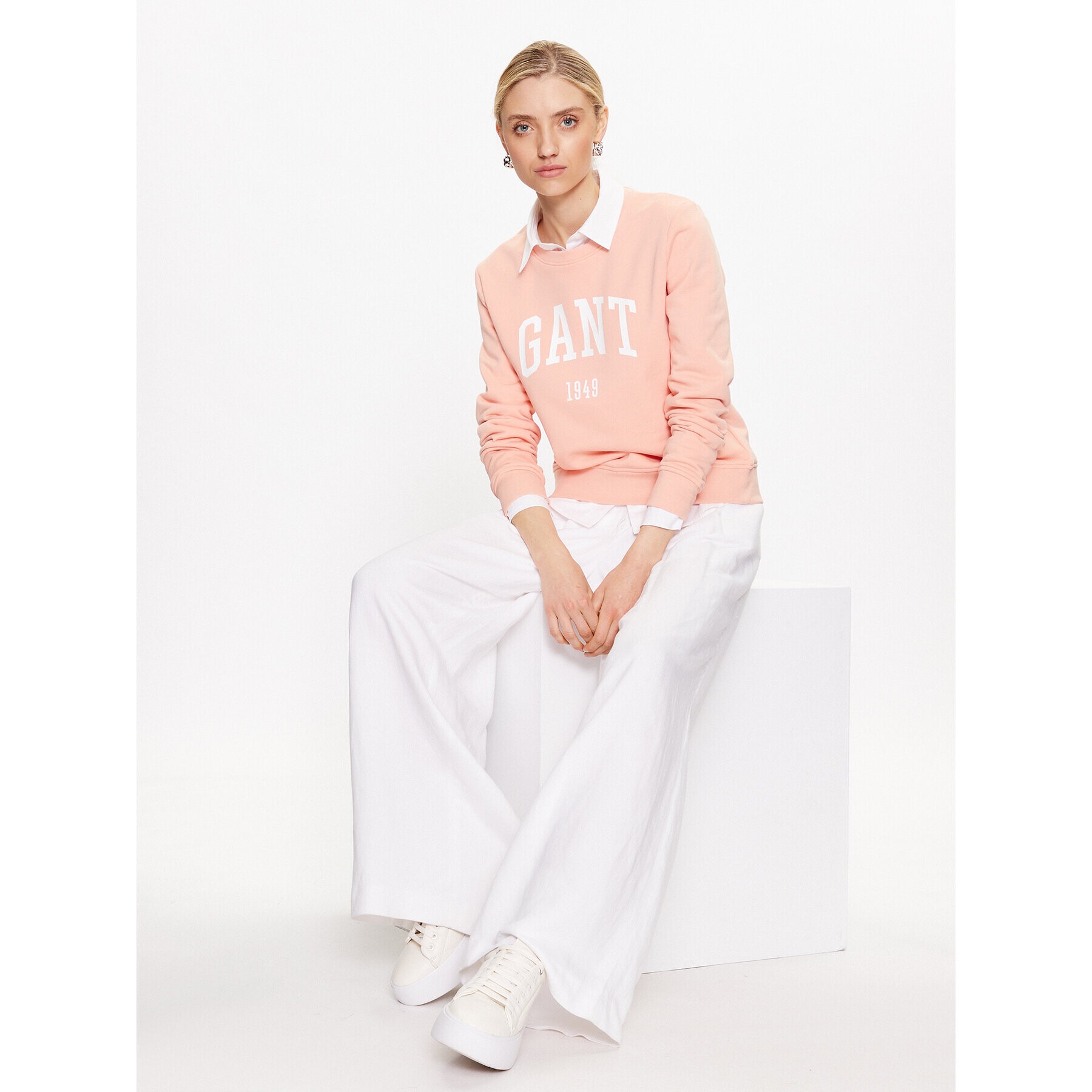 Gant Суитшърт 4200258 Оранжев Regular Fit - Pepit.bg