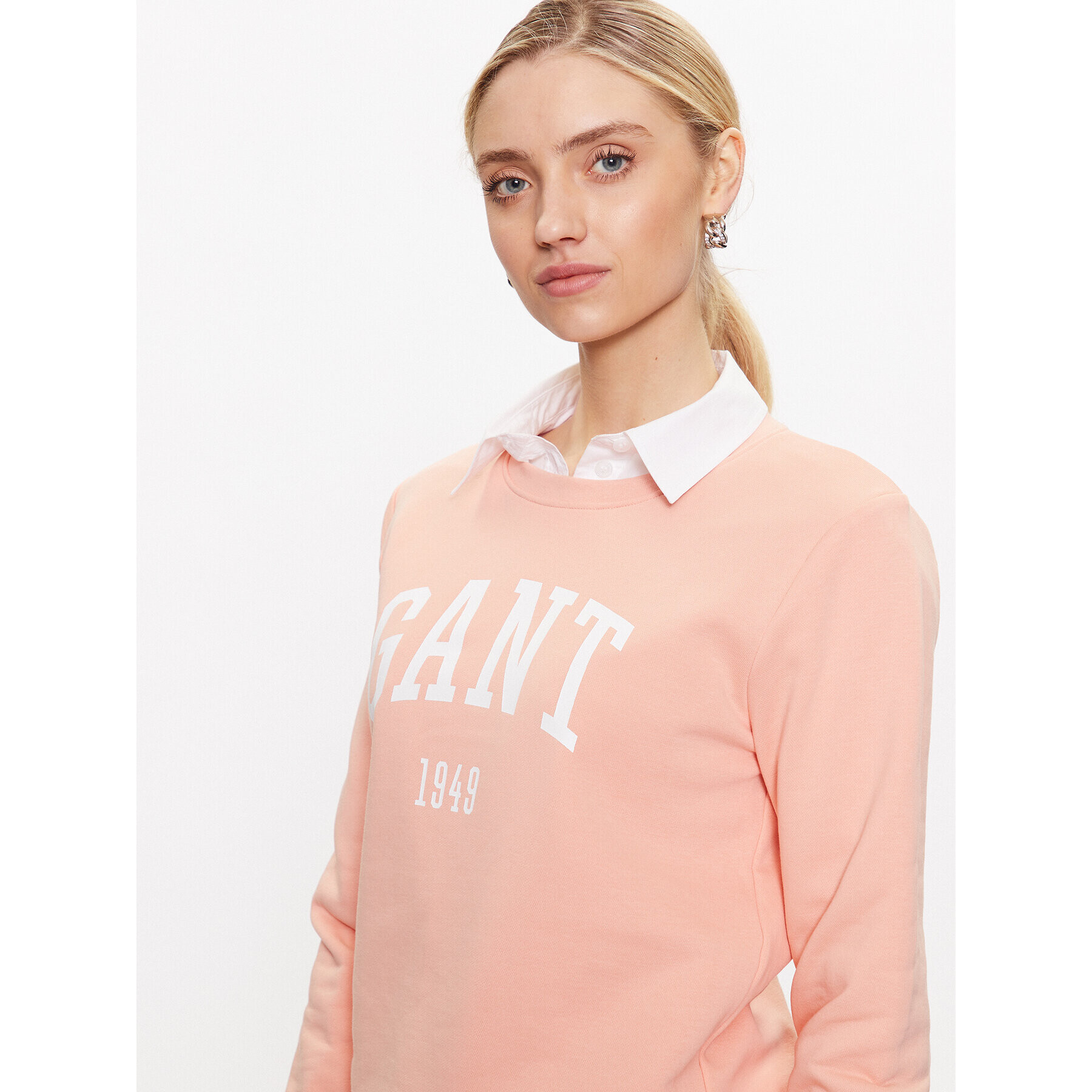 Gant Суитшърт 4200258 Оранжев Regular Fit - Pepit.bg