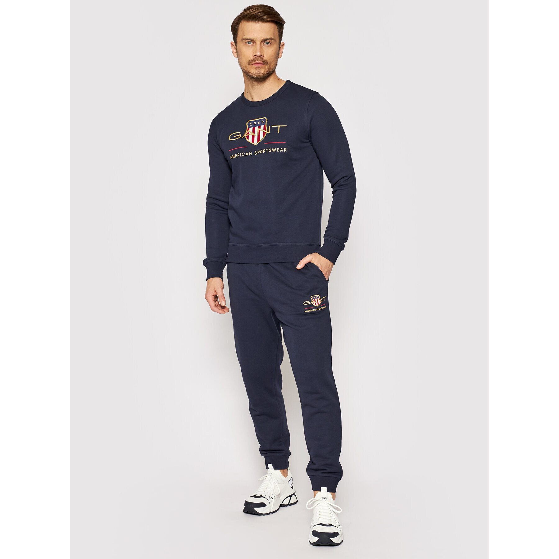 Gant Суитшърт Archive Shield 2046071 Тъмносин Regular Fit - Pepit.bg