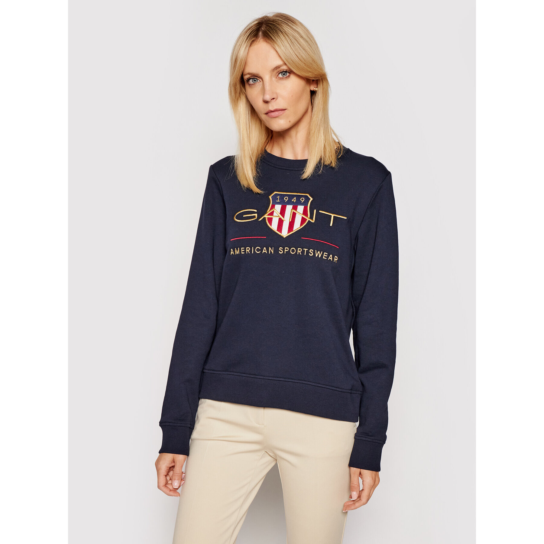 Gant Суитшърт Archive Shield 4204688 Тъмносин Regular Fit - Pepit.bg
